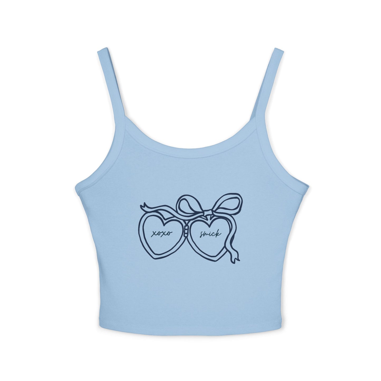 Saint Mary's College Heart Locket Coquette Tank Top | Belle | Smick | French Cross | Better in Blue Co.
