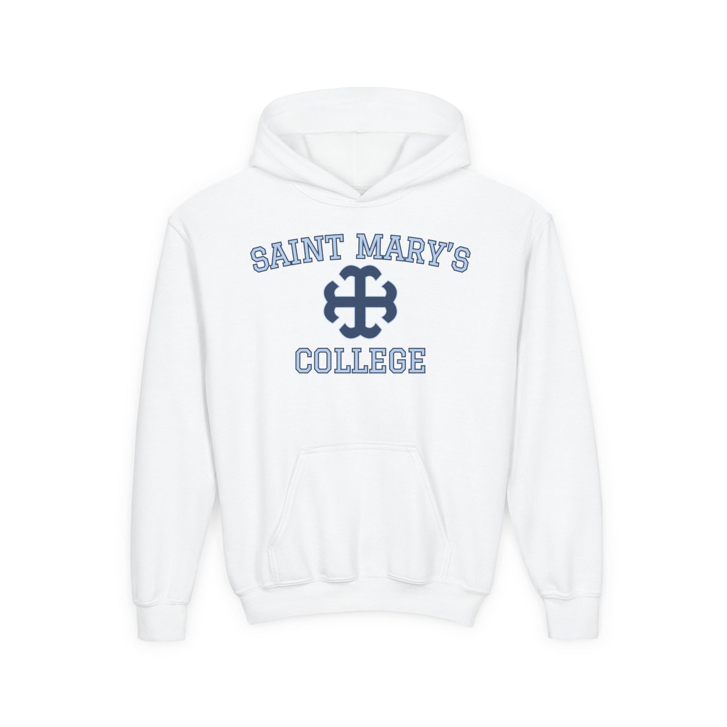 Youth Saint Mary's College Hoodie Navy/Belles Blue | Smick | French Cross | Better in Blue Co.