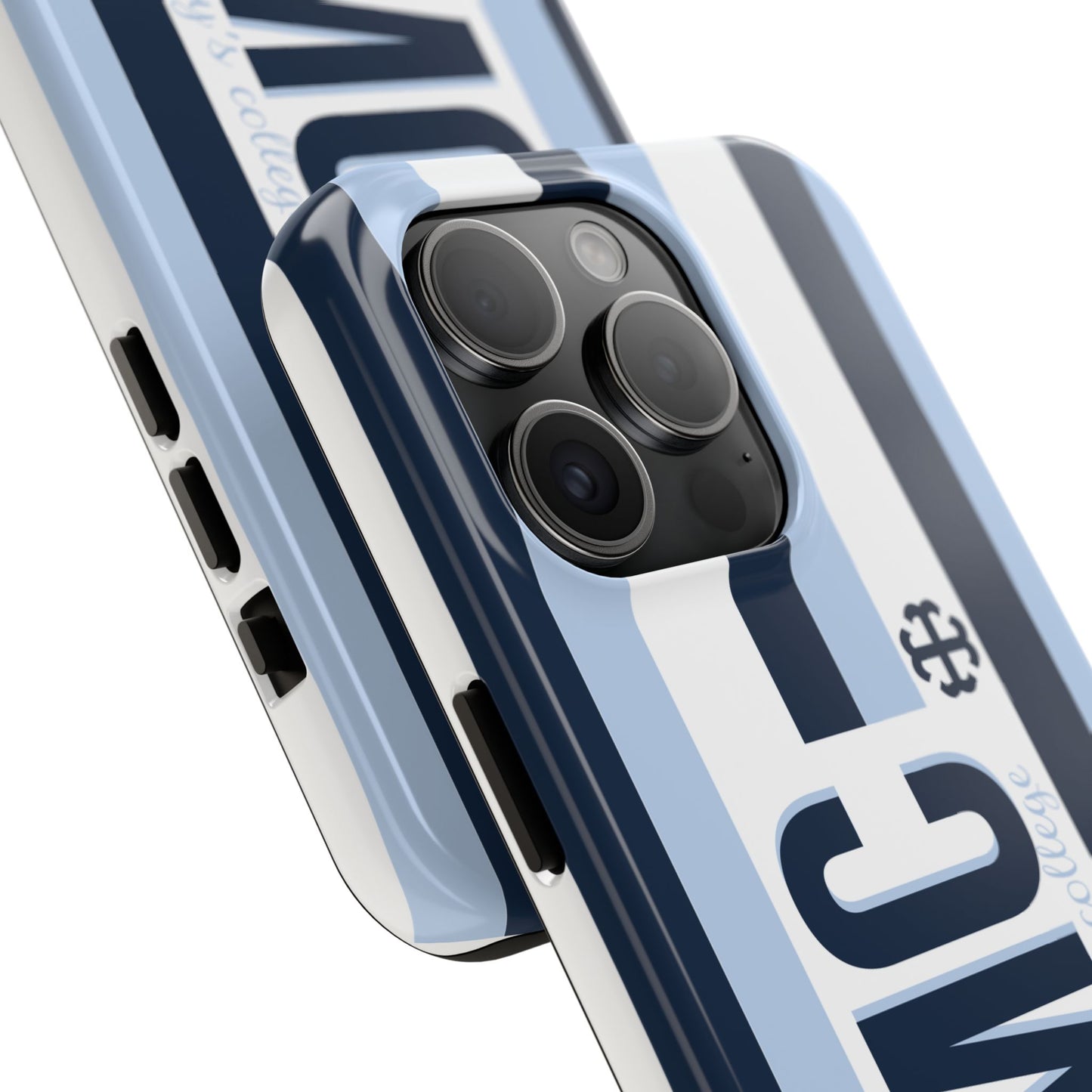 Saint Mary's College Phone Case SMC Navy/Belles Blue/White French Cross | Better in Blue Co.