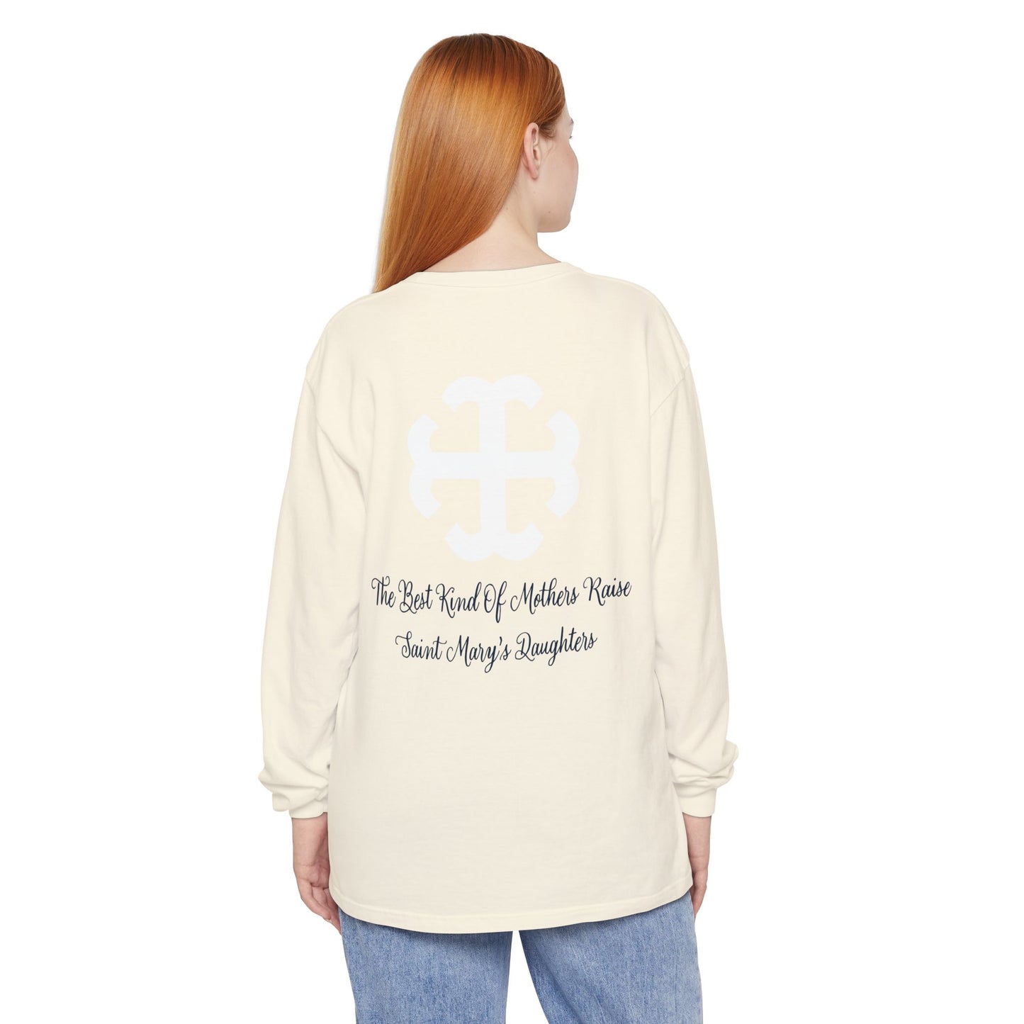 Saint Mary's College "Mom" Long Sleeve | The Best Moms | Comfort Colors