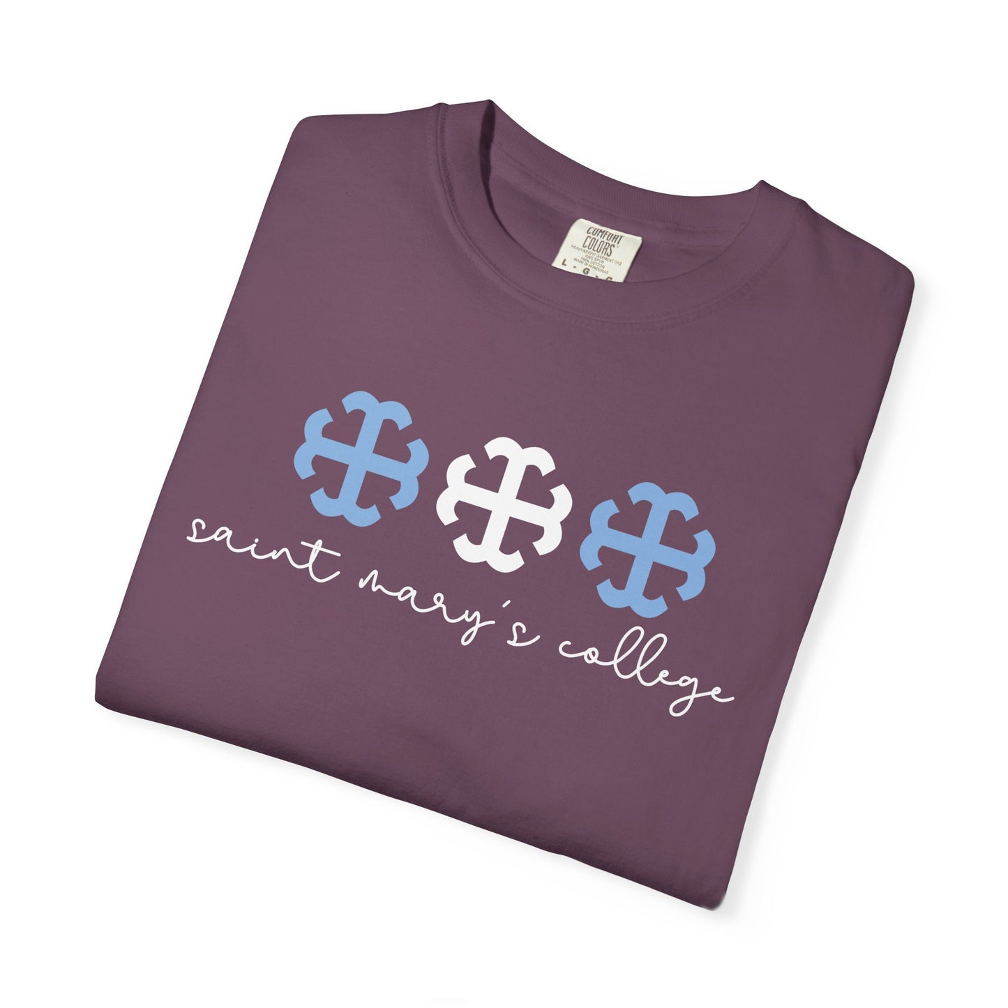 Saint Mary's College Triple French Cross Tee 2.0 | Belles Blue | Better in Blue Co.