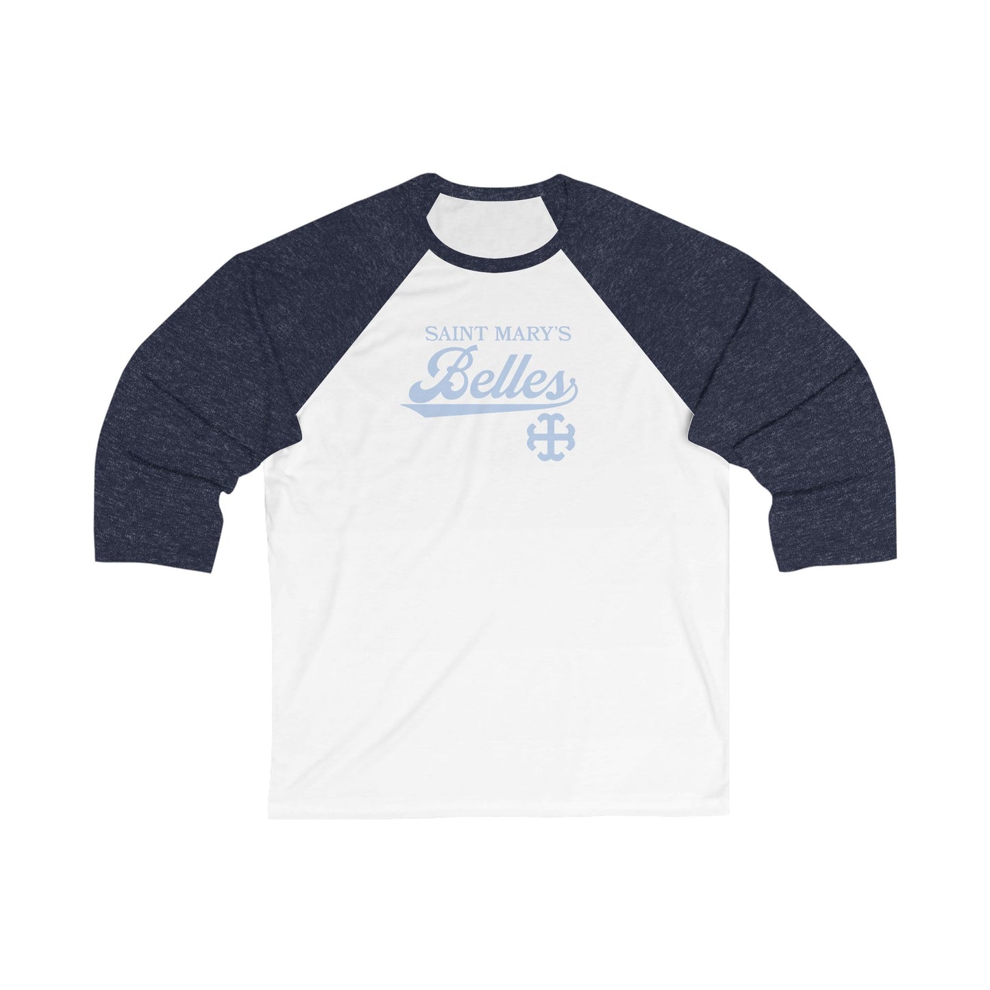 Saint Mary's College Belles Unisex 3\4 Sleeve Tee | French Cross | Better in Blue Co.