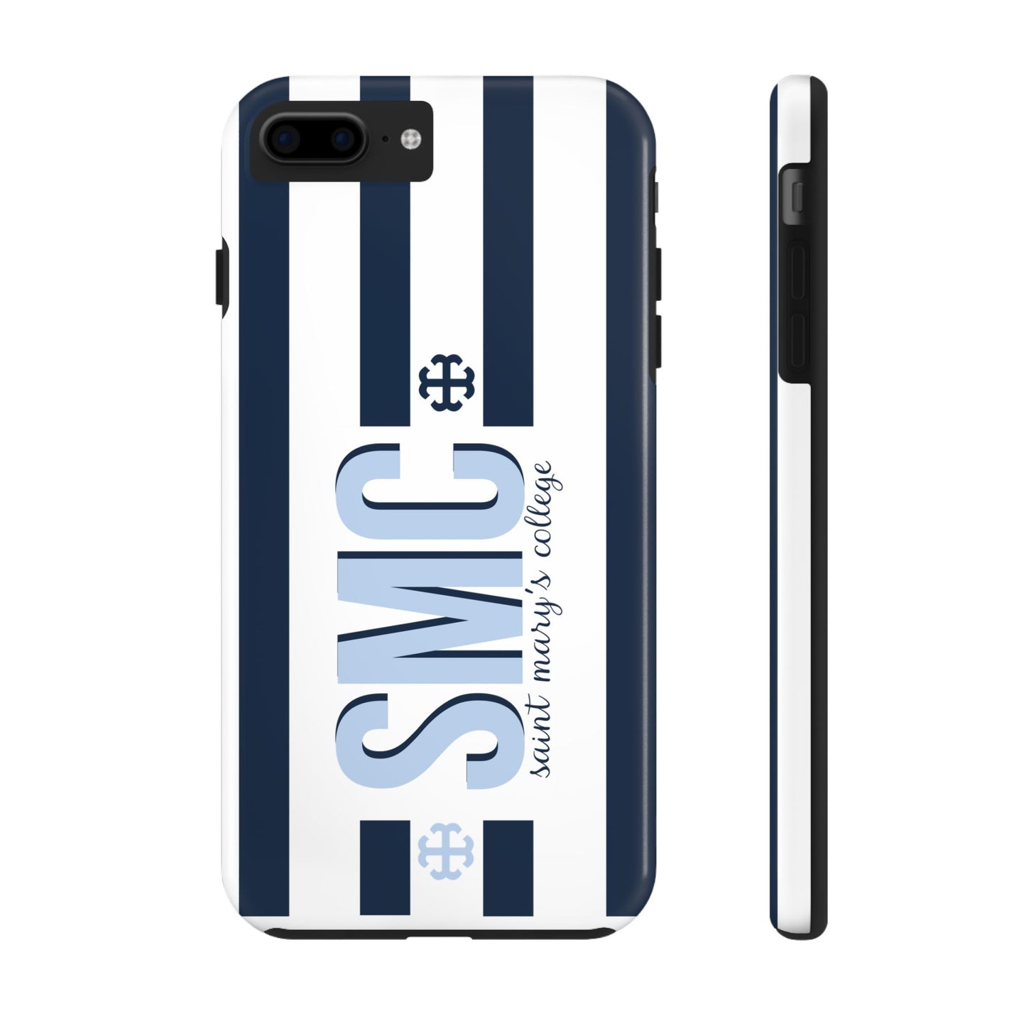 Saint Mary's College Navy Blue Striped Phone Case | French Cross | Better in Blue Co.