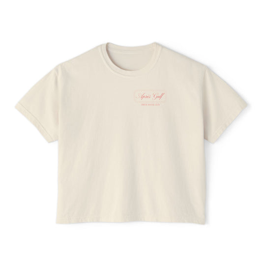 Saint Mary's College Après Golf Smick Social Club Women's Boxy Tee | Better in Blue Co.