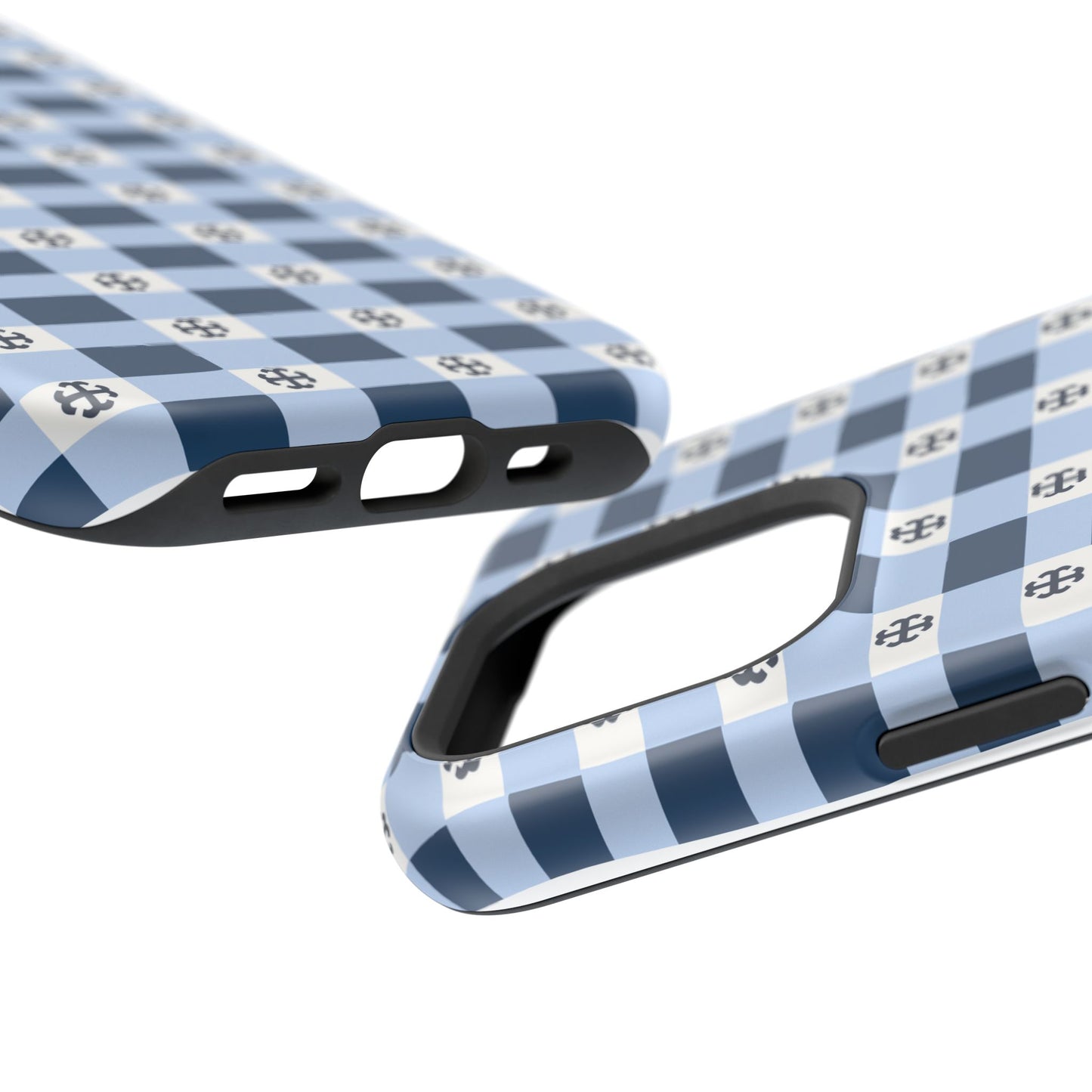 Saint Mary's College Gingham French Cross Magnetic Phone Case | Belles Blue | Better in Blue Co.