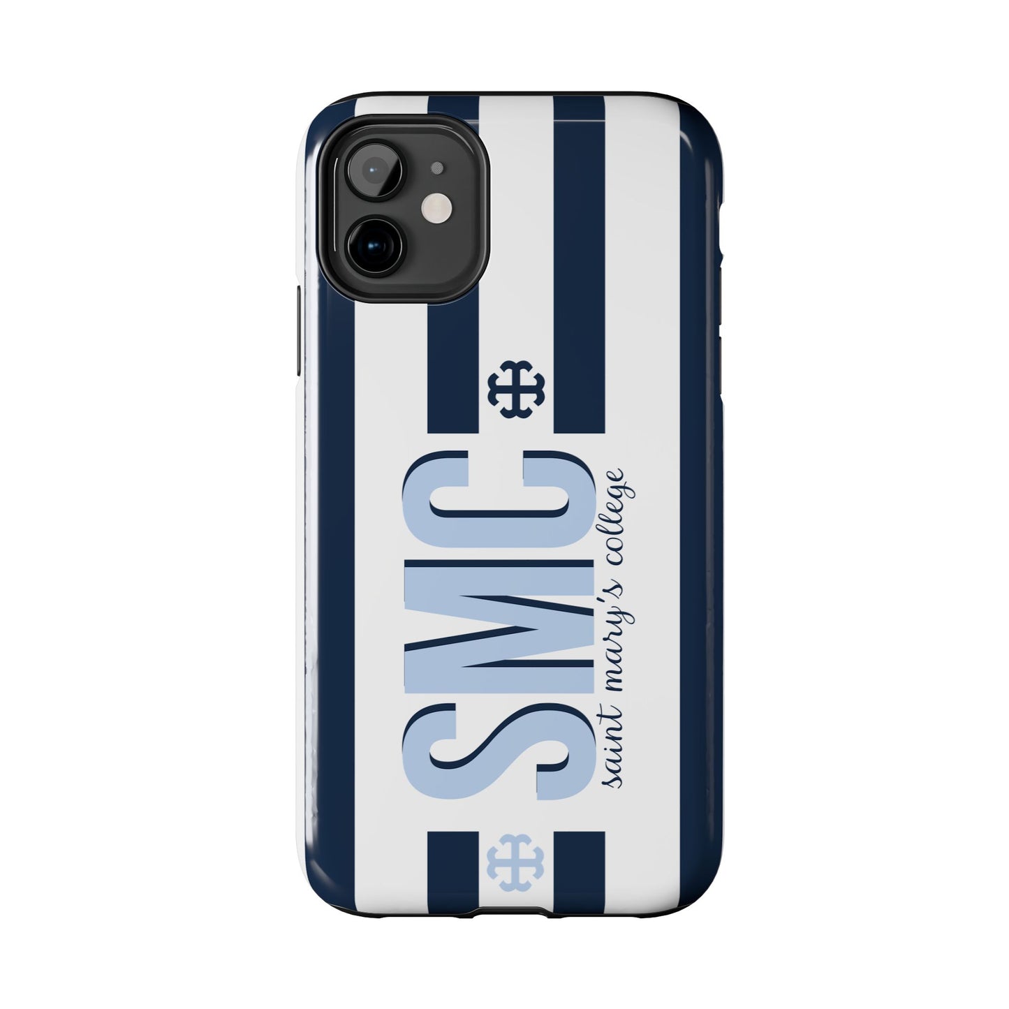 Saint Mary's College Navy Blue Striped Phone Case | French Cross | Better in Blue Co.