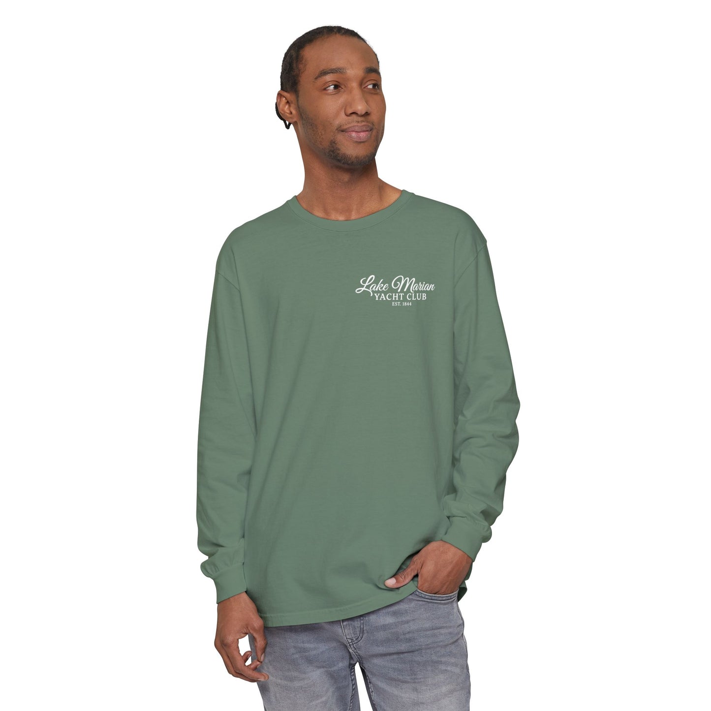 Saint Mary's College Lake Marian Yacht Club Long Sleeve | French Cross | Est. 1844 | Better in Blue Co.