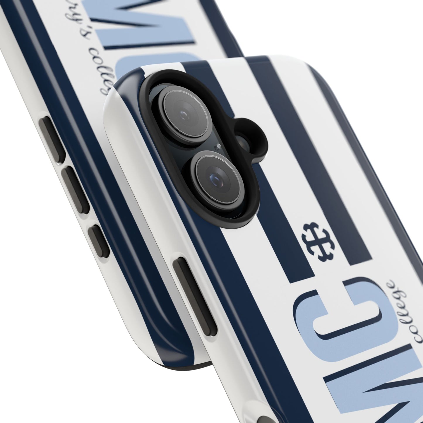 Saint Mary's College Navy Blue Striped Phone Case | French Cross | Better in Blue Co.