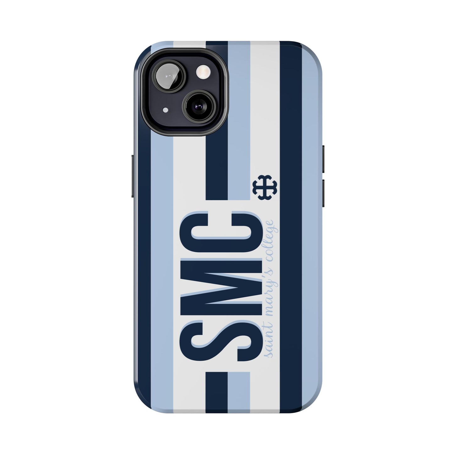Saint Mary's College Phone Case SMC Navy/Belles Blue/White French Cross | Better in Blue Co.