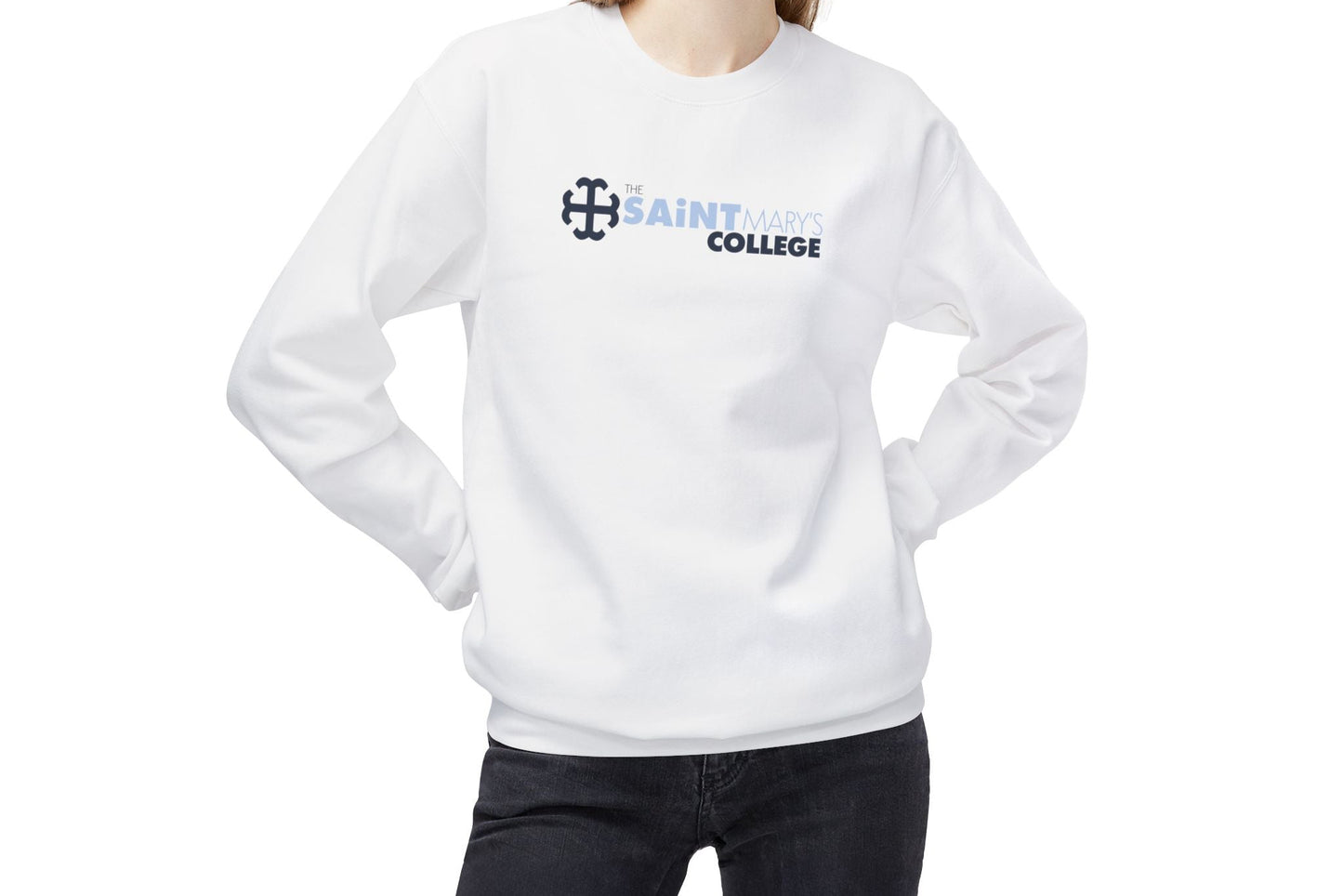 The Saint Mary's College Crewneck | Belles Blue | French Cross | Better in Blue Co.