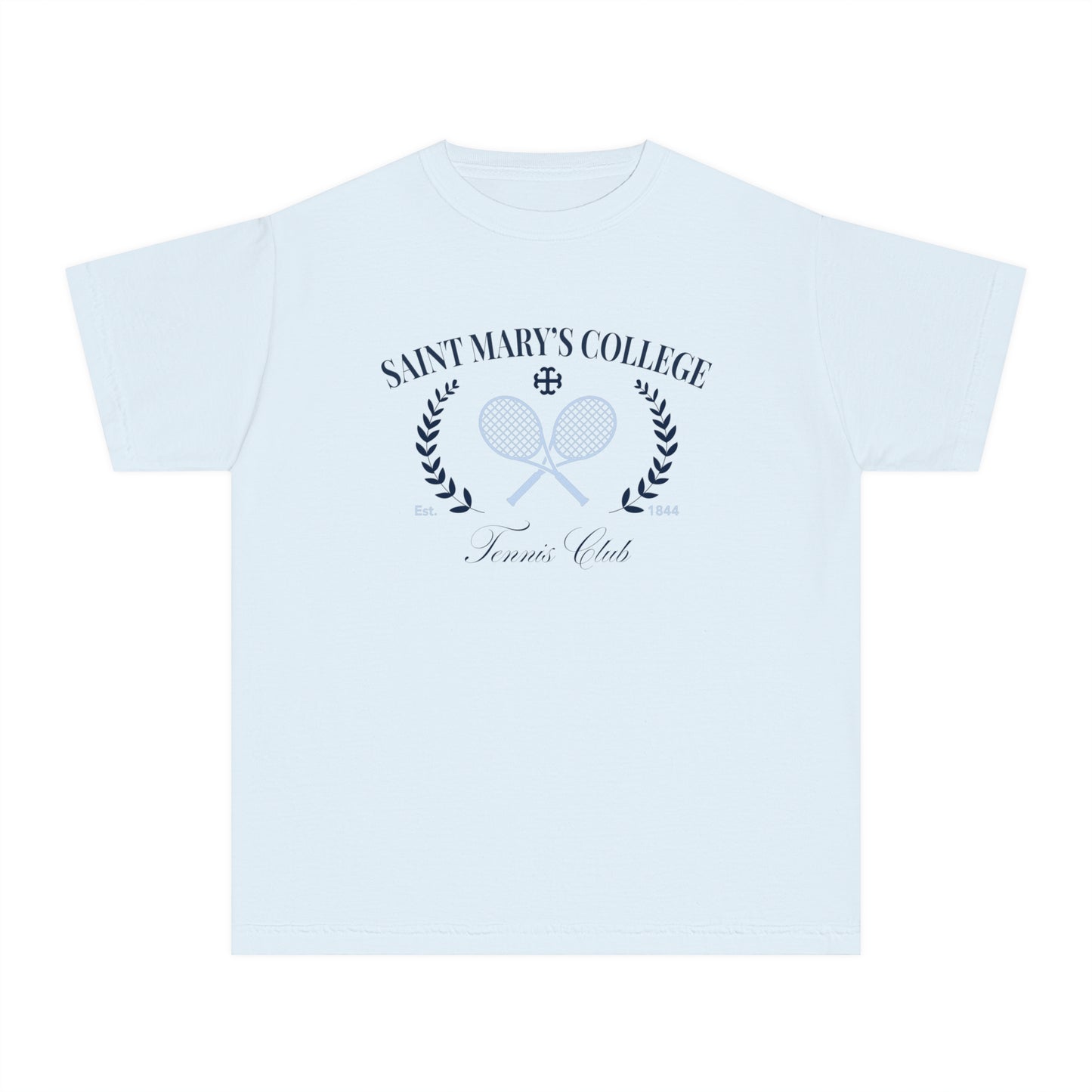 Saint Mary's College Tennis Club T-Shirt | Youth Tee | French Cross | Better in Blue Co.
