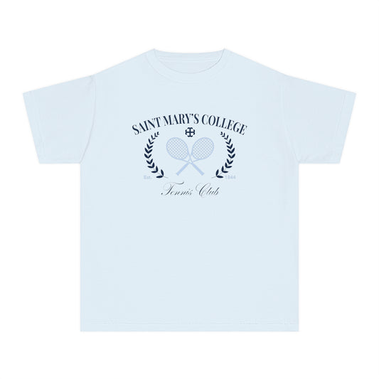 Saint Mary's College Tennis Club T-Shirt | Youth Tee | French Cross | Better in Blue Co.