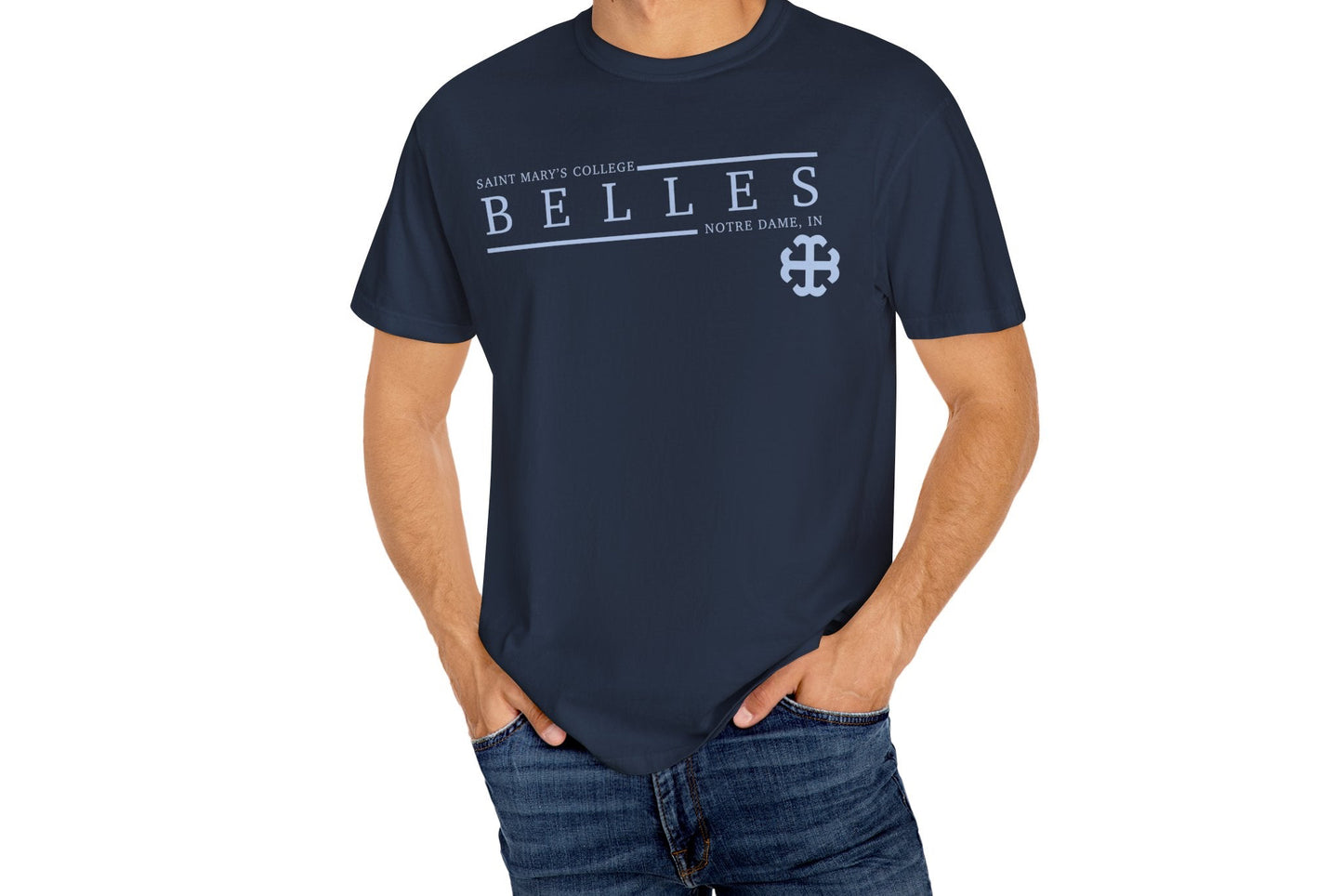 Saint Mary's College Belles Unisex T-Shirt | French Cross | Notre Dame, IN | Better in Blue Co.
