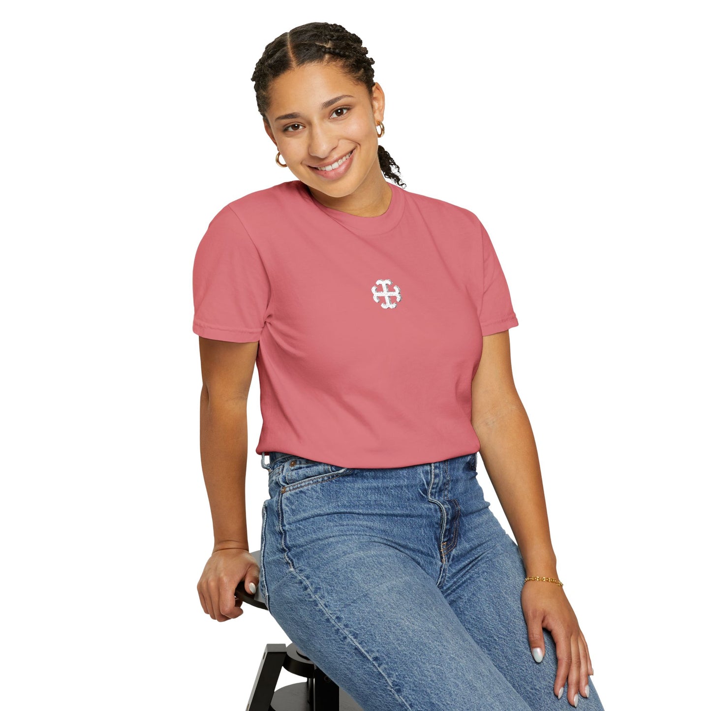 Saint Mary's College Embroidered French Cross Tee | Belles | 1844 | Better in Blue Co.