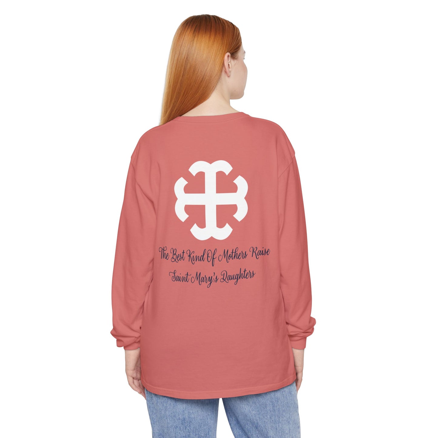 Saint Mary's College "Mom" Long Sleeve | The Best Moms | Comfort Colors