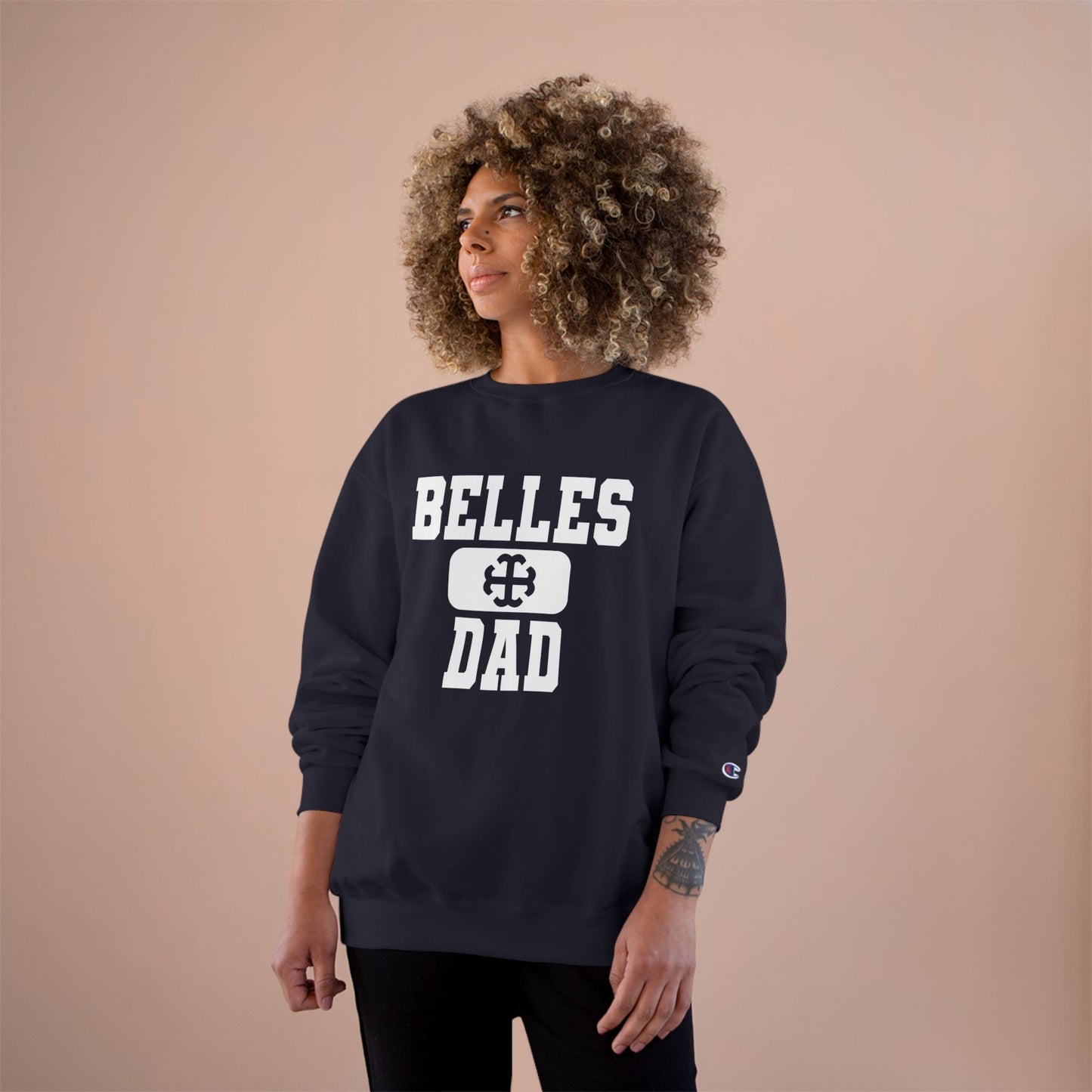 Saint Mary's College "Belles Dad" Crewneck | French Cross | Smick | Notre Dame, IN | Better in Blue Co.