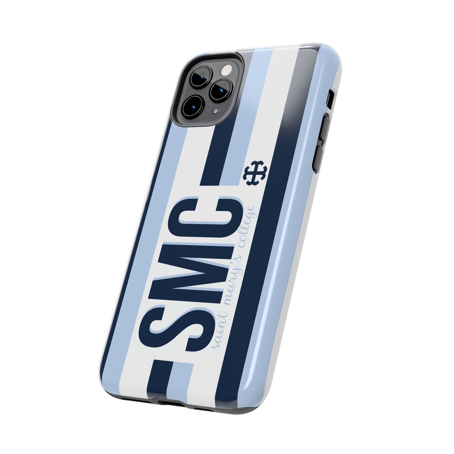 Saint Mary's College Phone Case SMC Navy/Belles Blue/White French Cross | Better in Blue Co.