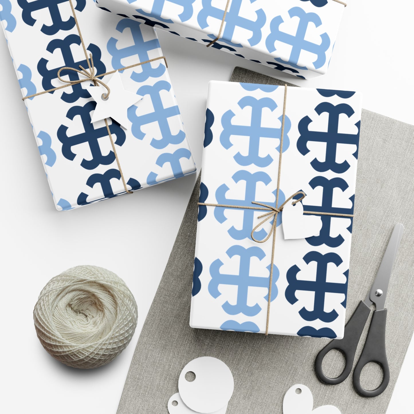 Saint Mary's College French Cross Wrapping Paper No. 1 | Notre Dame, IN | Belles| Smick | Better in Blue Co.