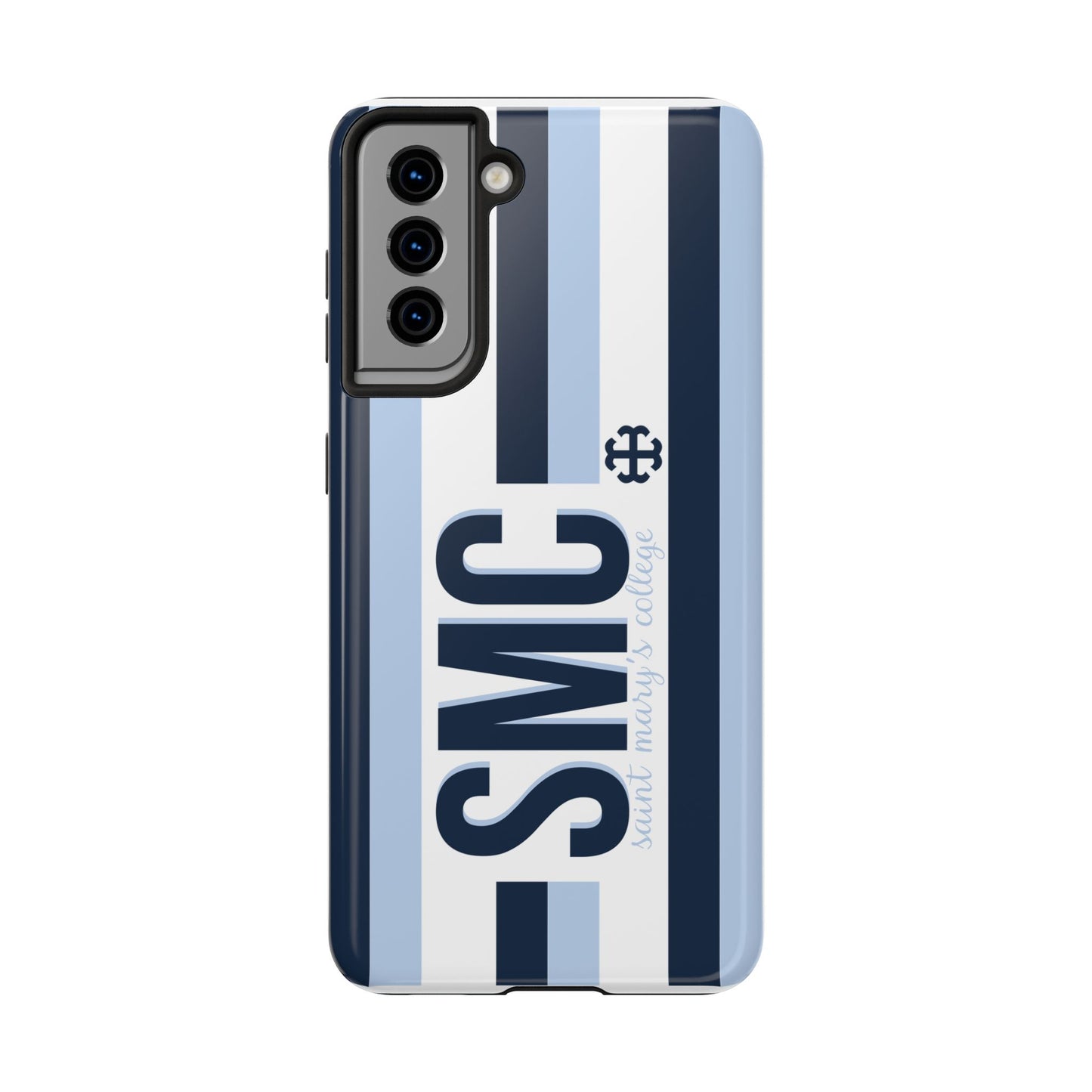 Saint Mary's College Phone Case SMC Navy/Belles Blue/White French Cross | Better in Blue Co.