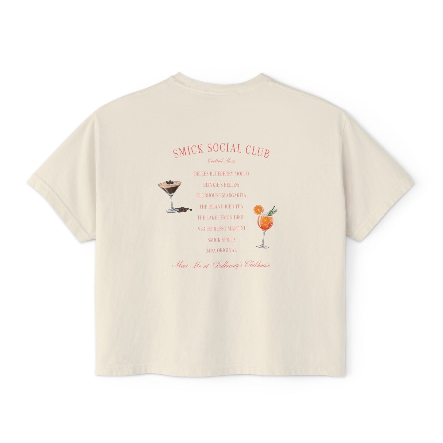 Saint Mary's College Après Golf Smick Social Club Women's Boxy Tee | Better in Blue Co.