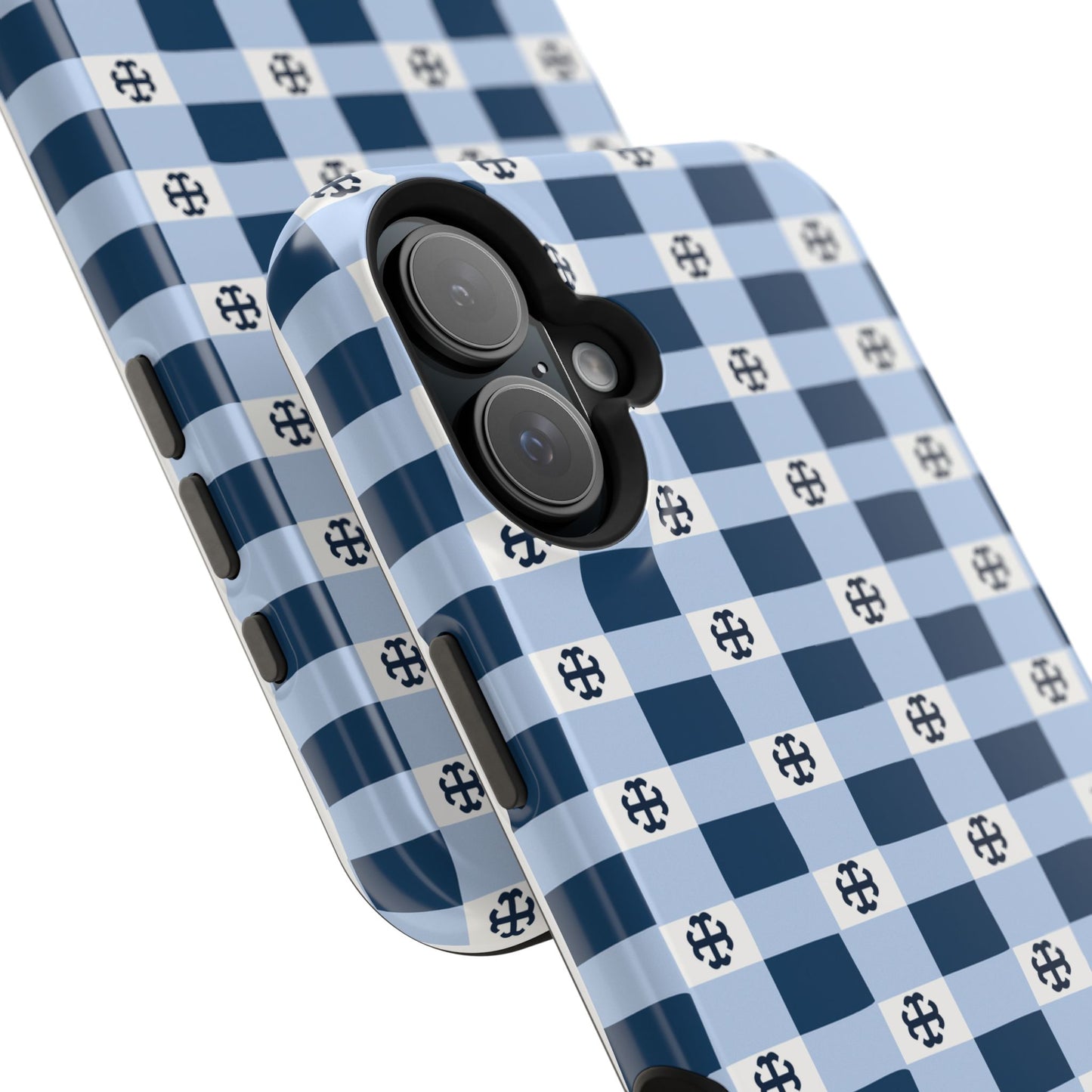 Saint Mary's College Gingham French Cross Magnetic Phone Case | Belles Blue | Better in Blue Co.