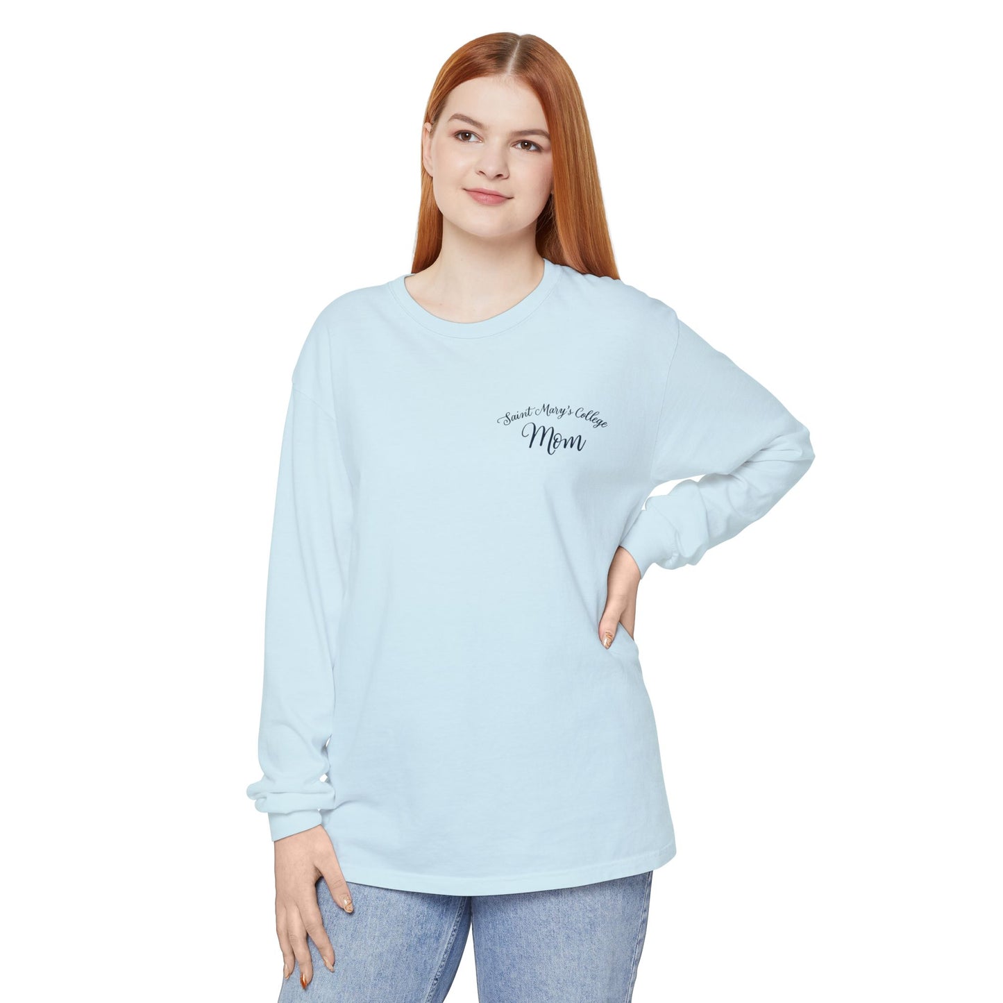 Saint Mary's College "Mom" Long Sleeve | The Best Moms | Comfort Colors