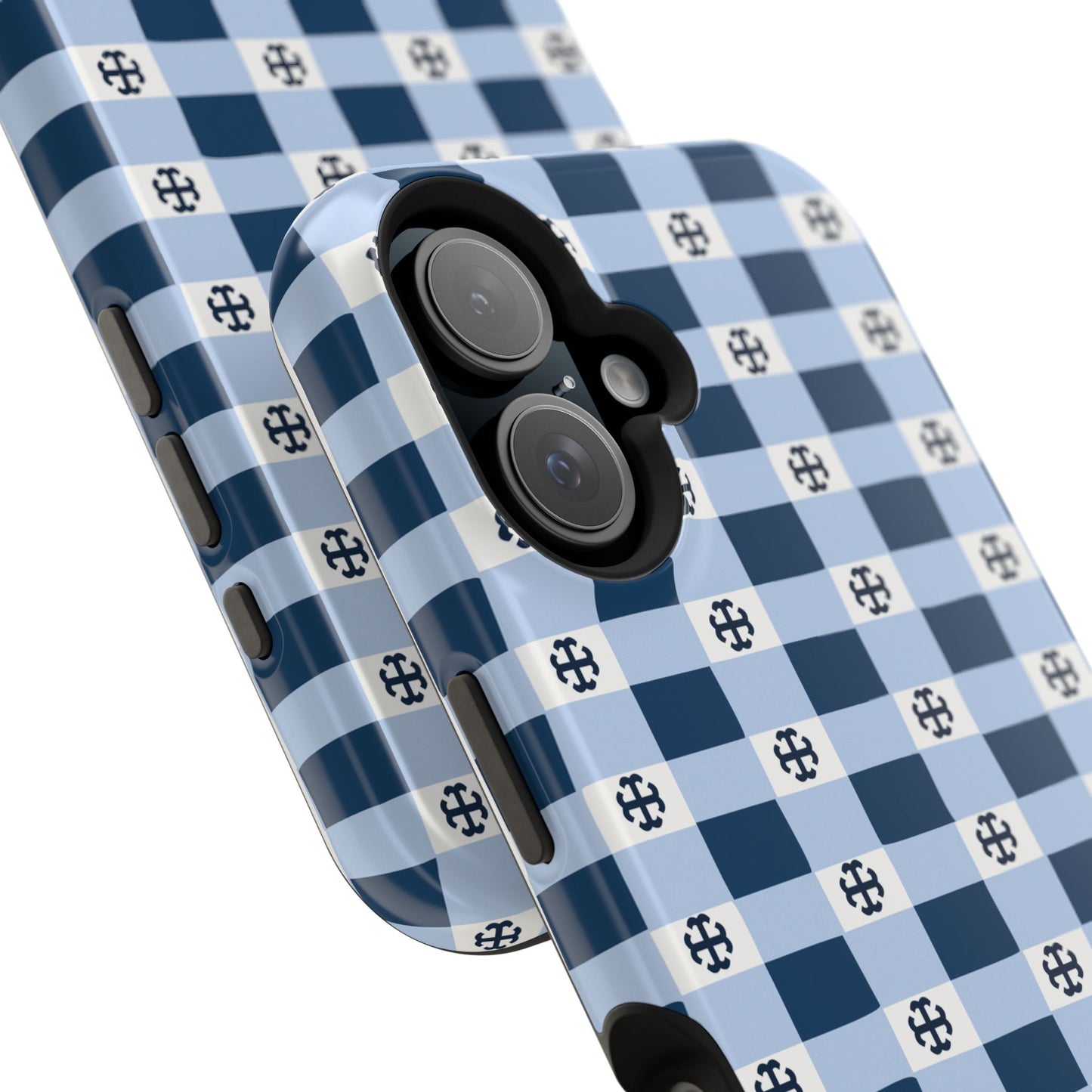 Saint Mary's College Gingham French Cross Magnetic Phone Case | Belles Blue | Better in Blue Co.