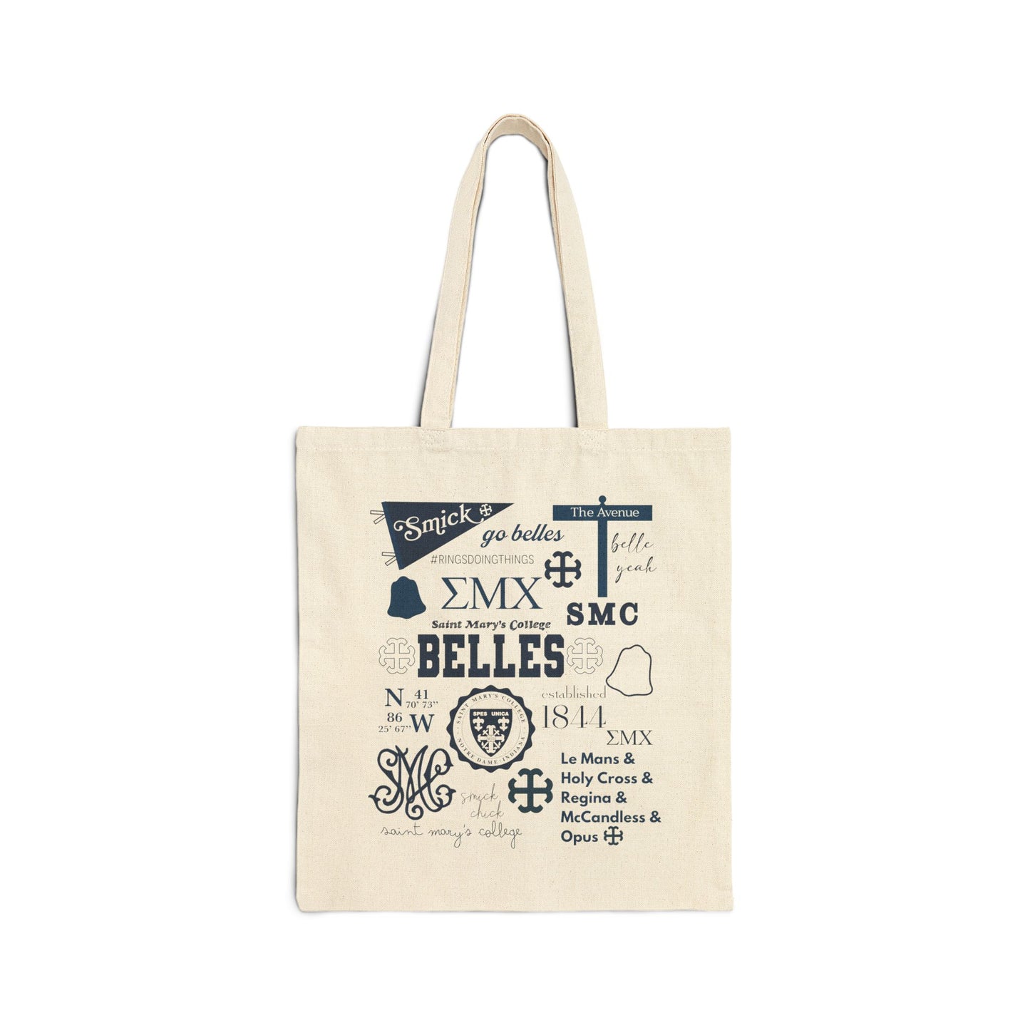 Saint Mary's College Tote Bag | Sister Madeleva | French Cross | Belles |