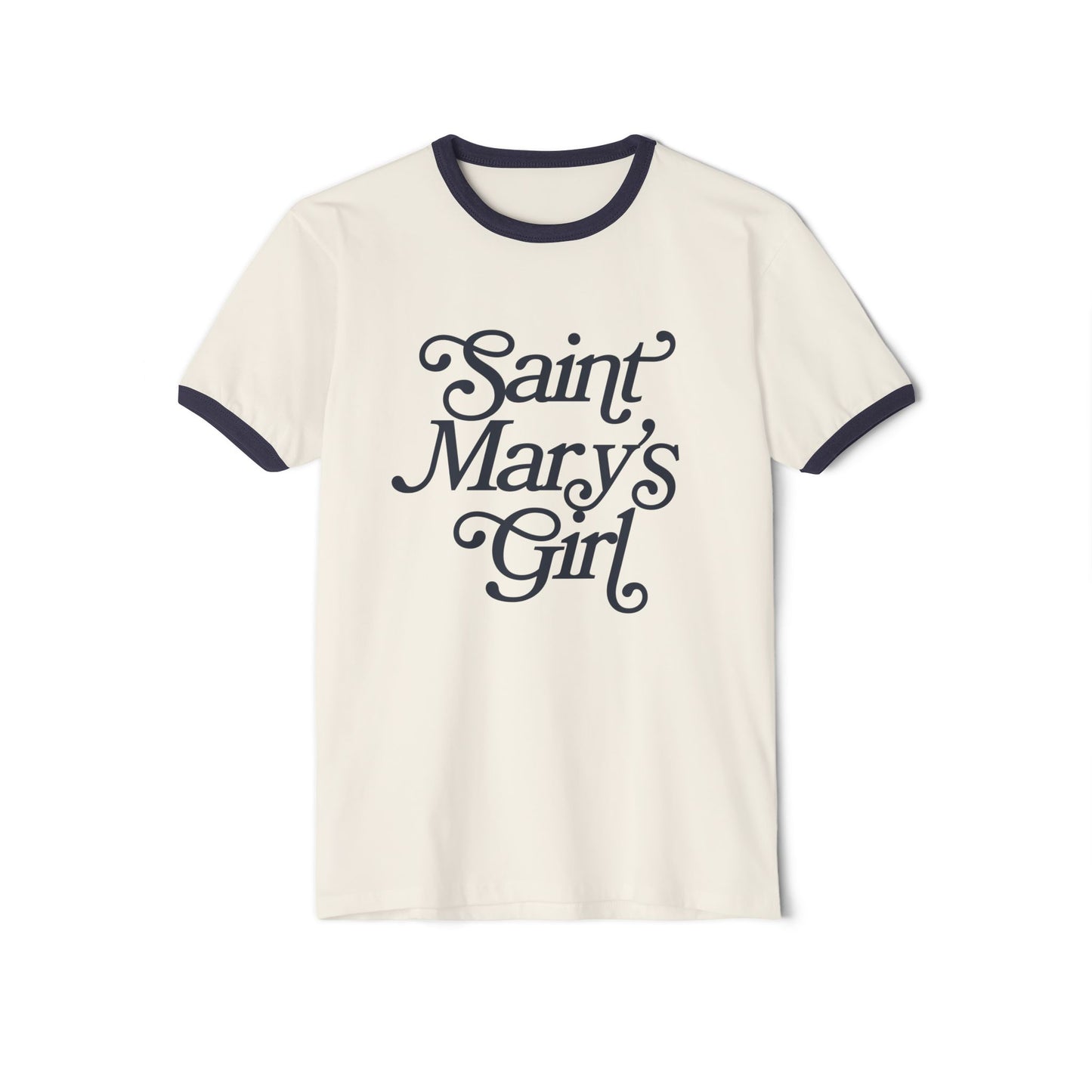 Saint Mary's College "Saint Mary's Girl" Cotton Ringer T-Shirt | Notre Dame, IN | Better in Blue Co.