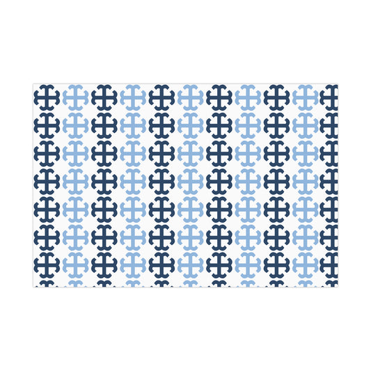 Saint Mary's College French Cross Wrapping Paper No. 1 | Notre Dame, IN | Belles| Smick | Better in Blue Co.