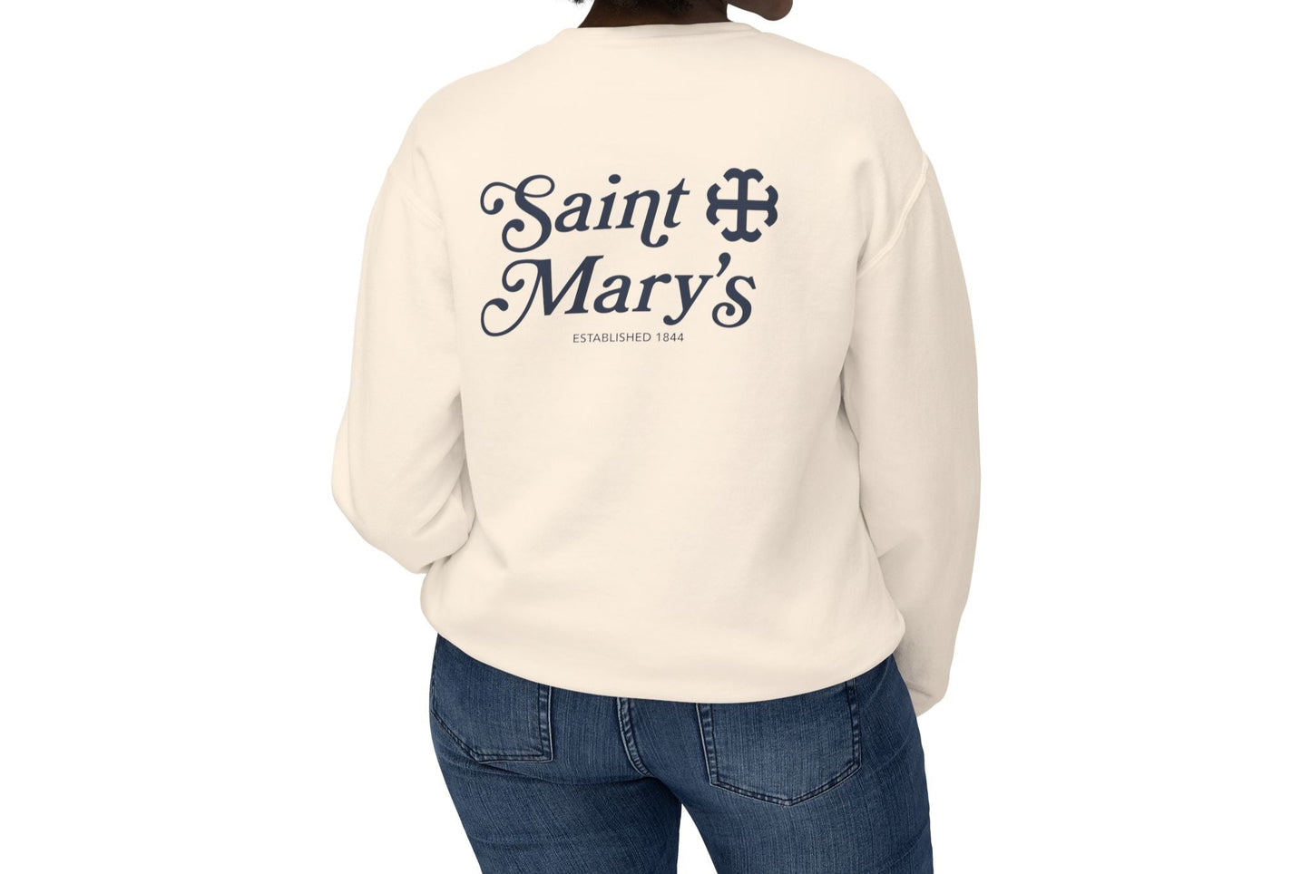 Saint Mary's College Crewneck | Matching Sweat Set | 1844 | Belles | French Cross | Better in Blue Co.
