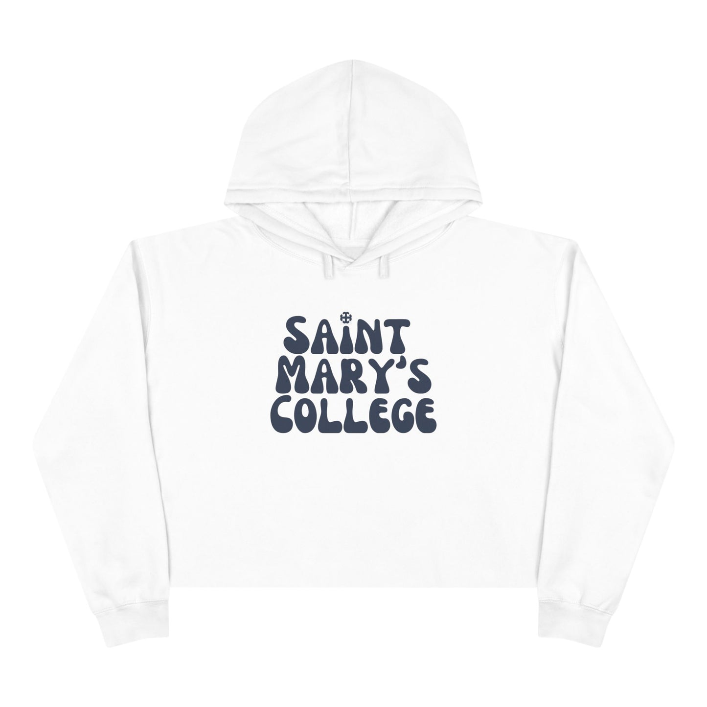 Saint Mary's College Vintage Since 1844 Crop Hoodie | French Cross | Belle Yeah | Better in Blue Co.