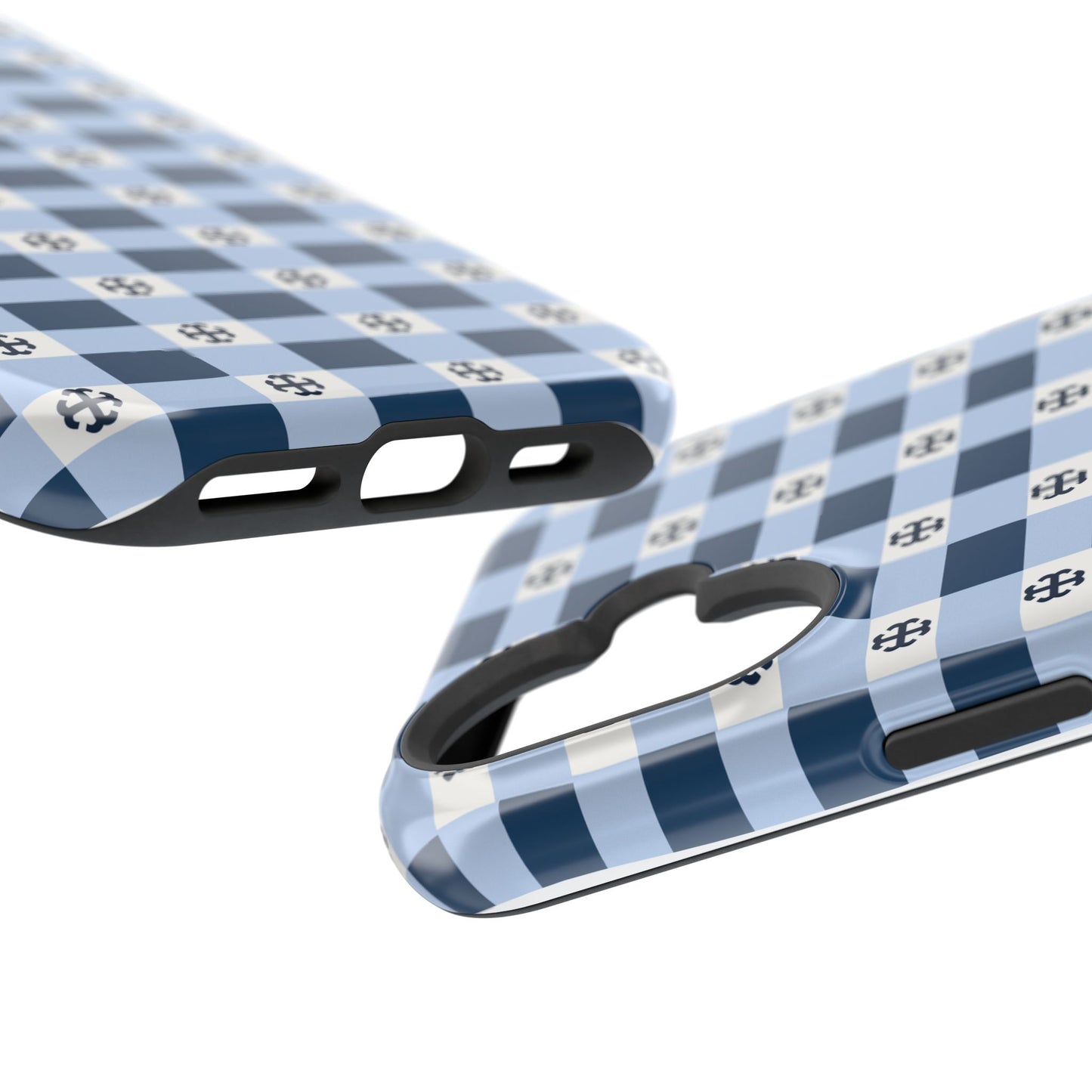 Saint Mary's College Gingham French Cross Magnetic Phone Case | Belles Blue | Better in Blue Co.