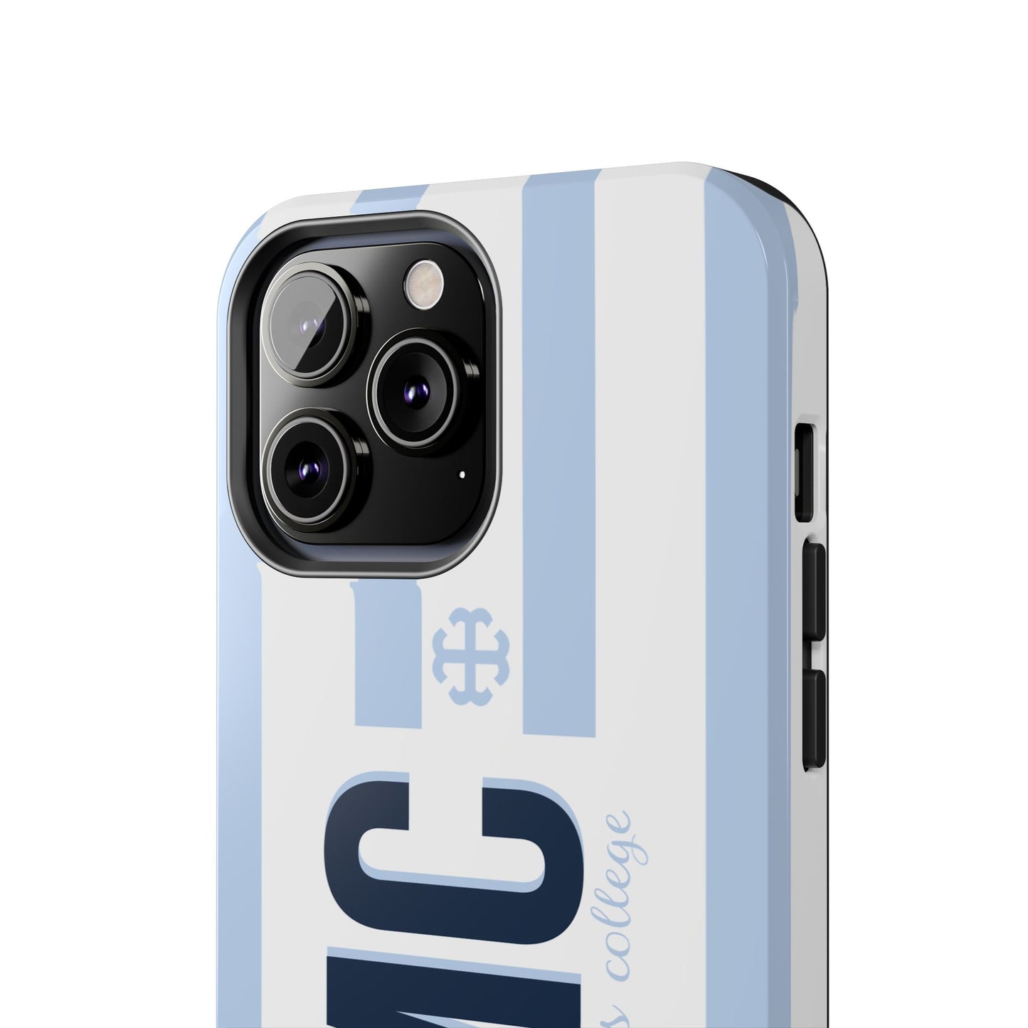 Saint Mary's College Belles Blue Striped Phone Case | French Cross | Better in Blue Co.
