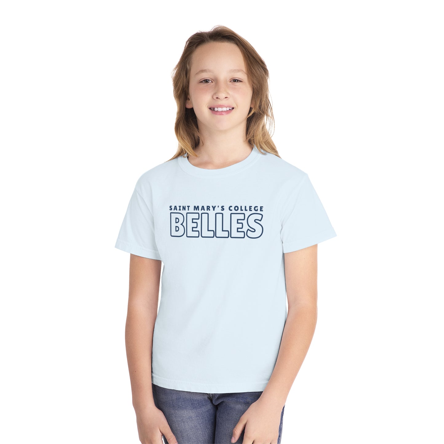 Youth Saint Mary's College Belles No.2 Midweight Tee | Better in Blue Co.