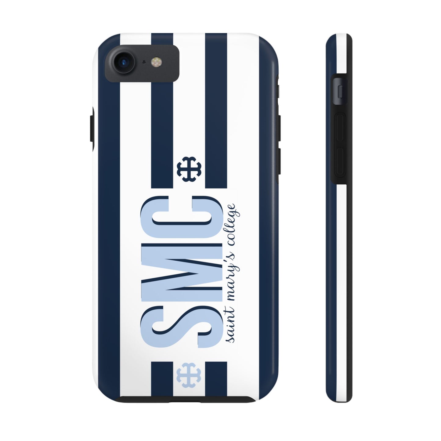 Saint Mary's College Navy Blue Striped Phone Case | French Cross | Better in Blue Co.