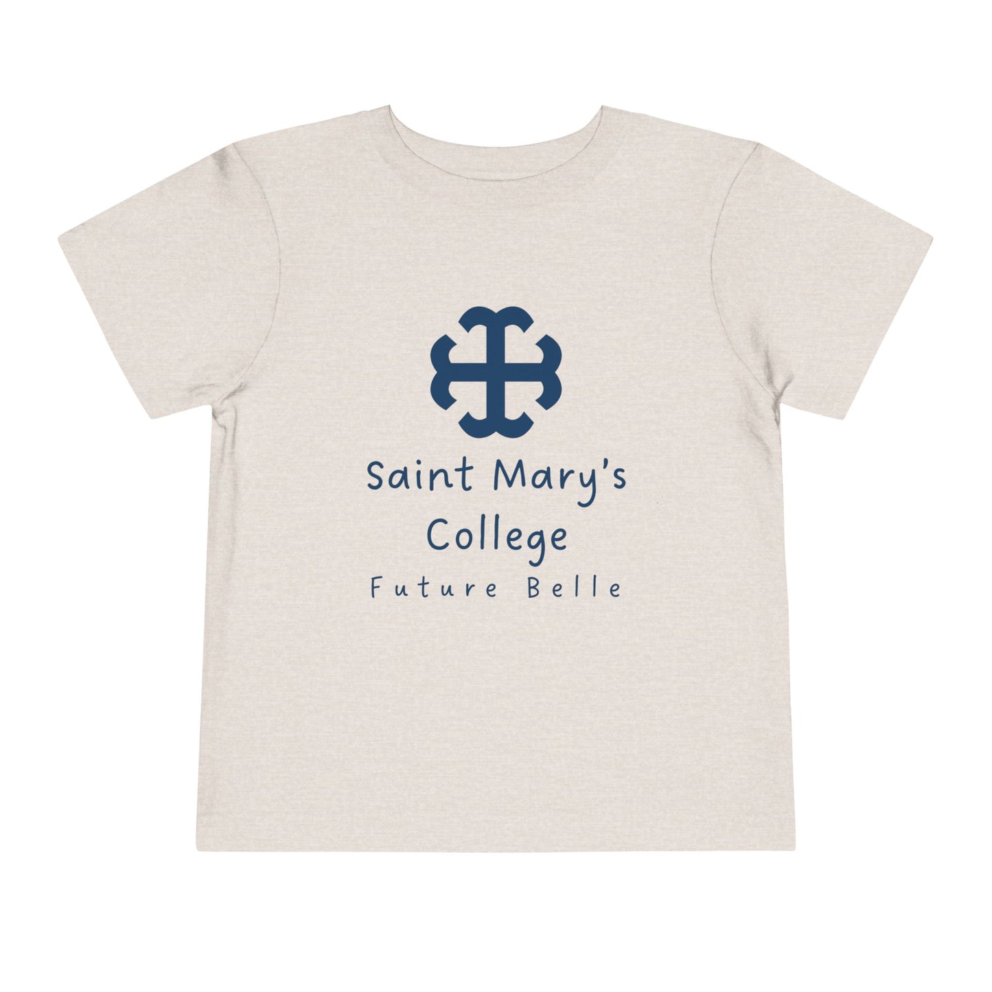 Saint Mary's College Future Belle Toddler Short Sleeve Tee | French Cross | Better in Blue Co.