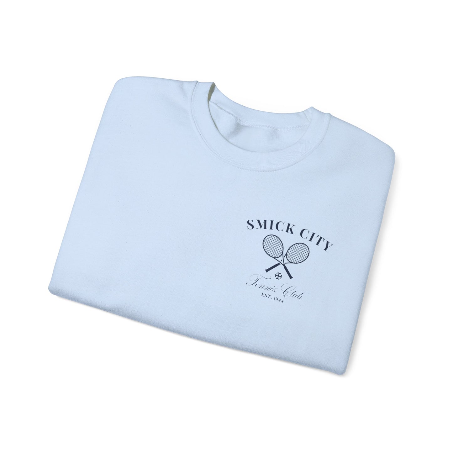 Saint Mary's College Smick City Tennis Club Crewneck | French Cross | Better in Blue Co.