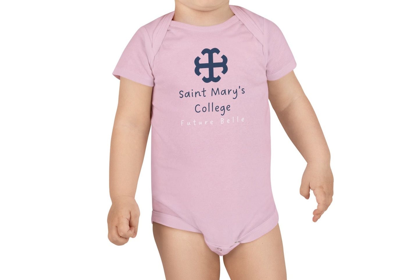 Saint Mary's College Future Belle Baby Onesie | French Cross | Better in Blue Co.