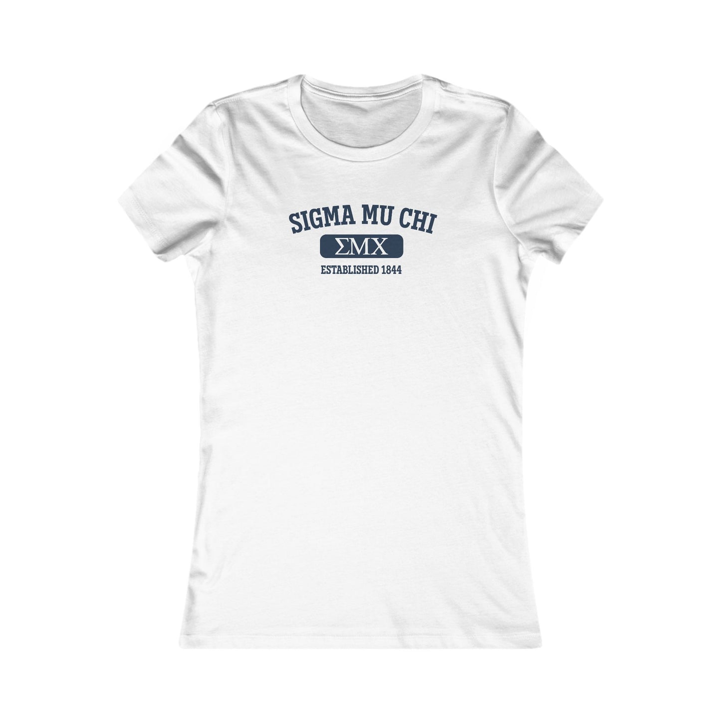 Saint Mary's College Sigma Mu Chi Women's Slim Tee | 1844 | Better in Blue Co.