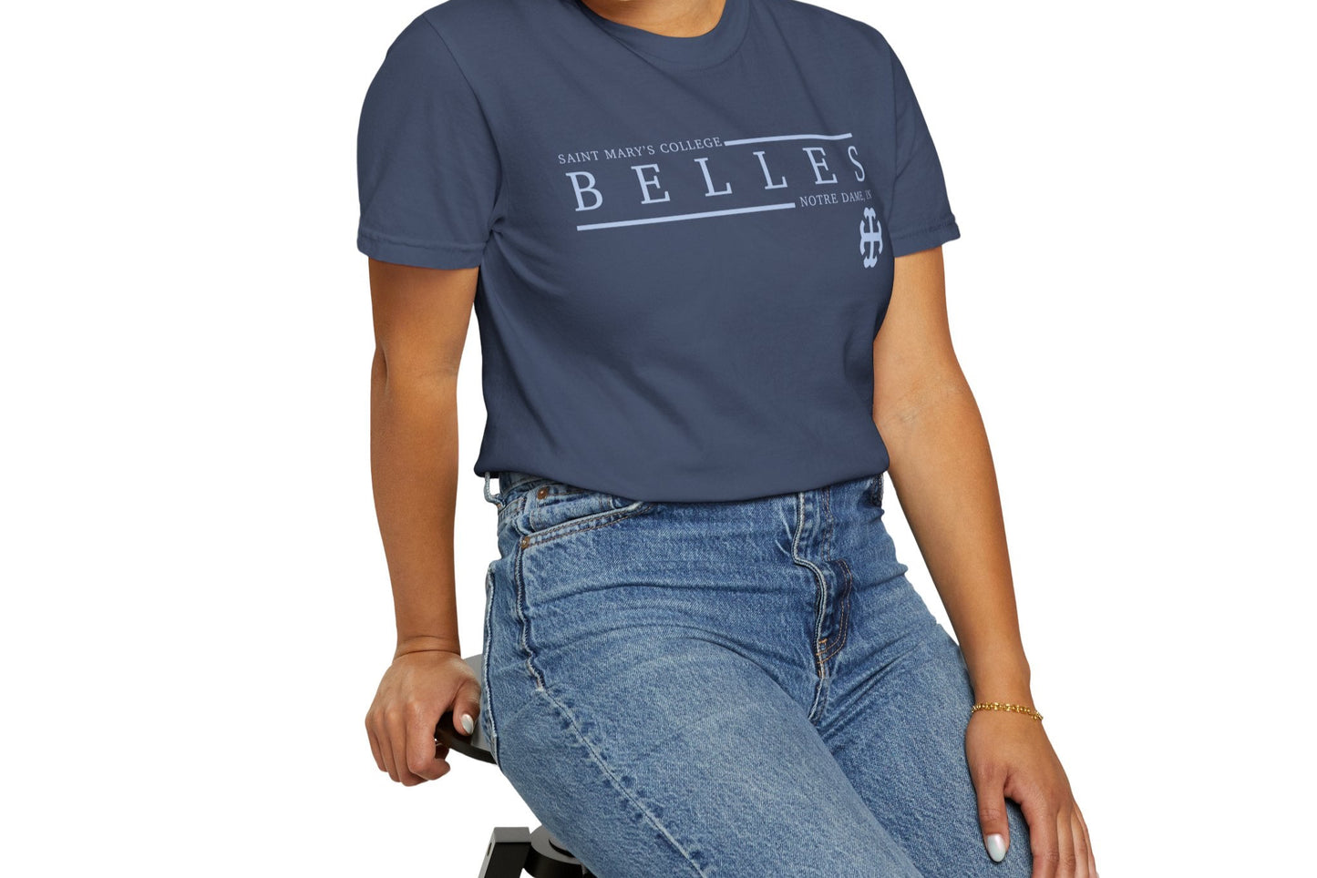 Saint Mary's College Belles Unisex T-Shirt | French Cross | Notre Dame, IN | Better in Blue Co.