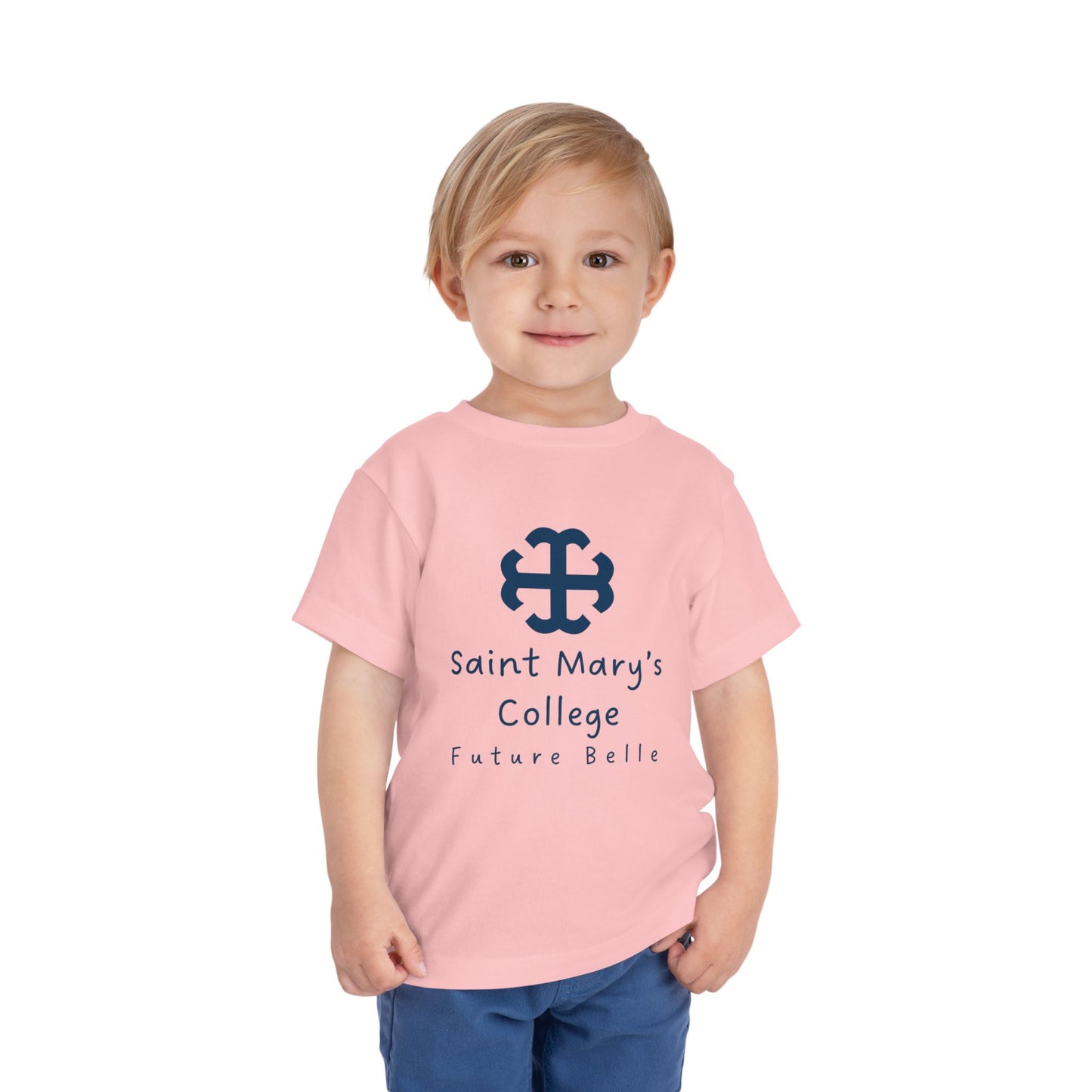 Saint Mary's College Future Belle Toddler Short Sleeve Tee | French Cross | Better in Blue Co.