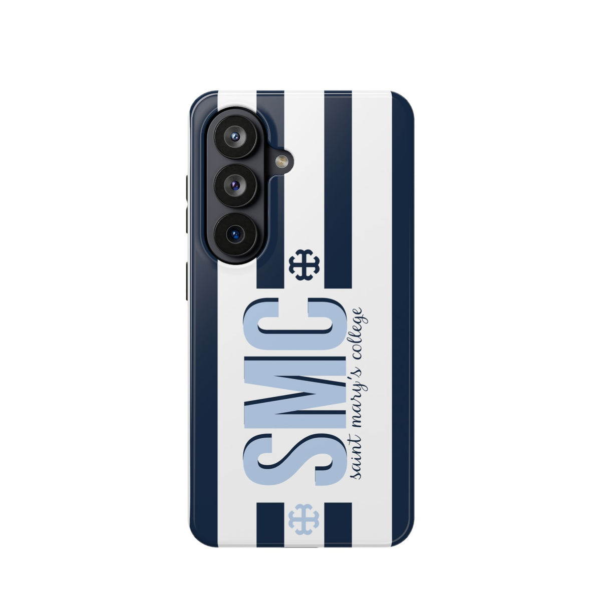 Saint Mary's College Navy Blue Striped Phone Case | French Cross | Better in Blue Co.