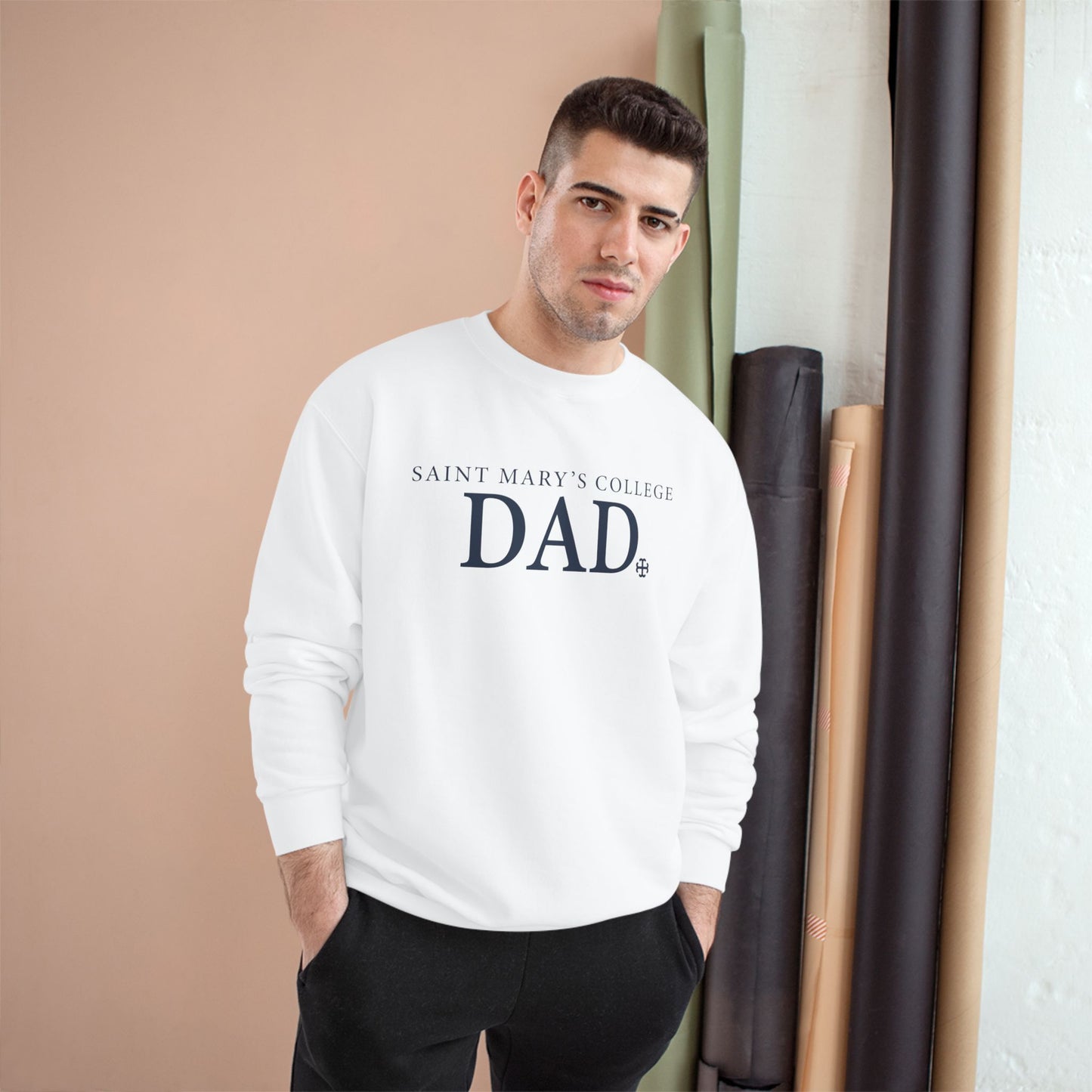 Saint Mary's College Dad Crewneck | French Cross | Belles | Notre Dame, IN