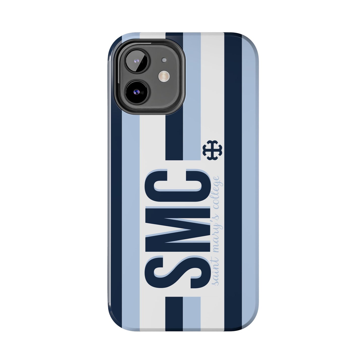 Saint Mary's College Phone Case SMC Navy/Belles Blue/White French Cross | Better in Blue Co.
