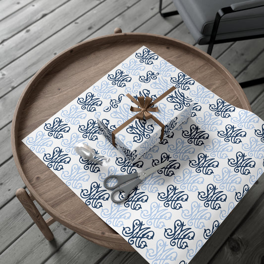 Saint Mary's College Wrapping Paper SMC Monogram | Better in Blue Co. |