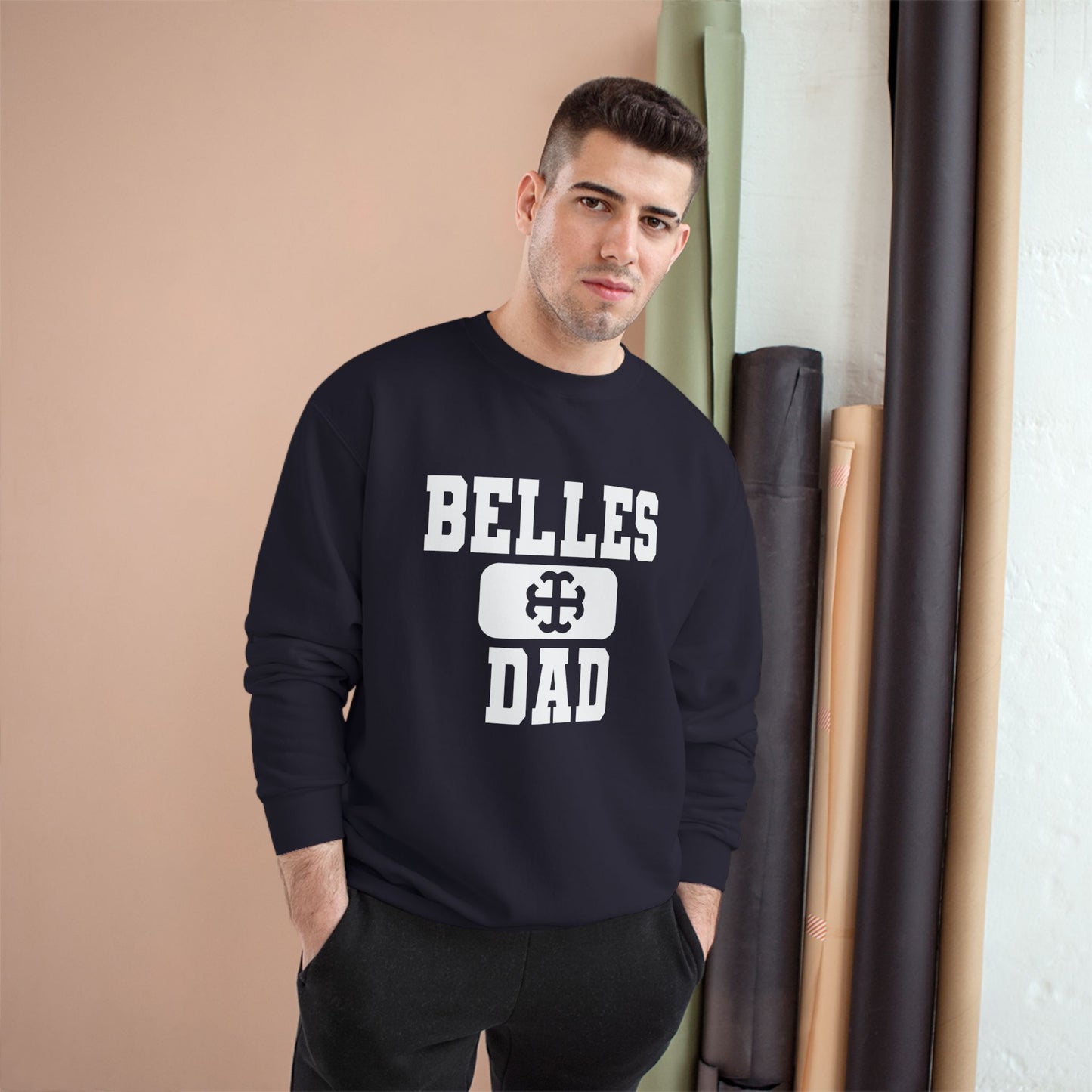 Saint Mary's College "Belles Dad" Crewneck | French Cross | Smick | Notre Dame, IN | Better in Blue Co.