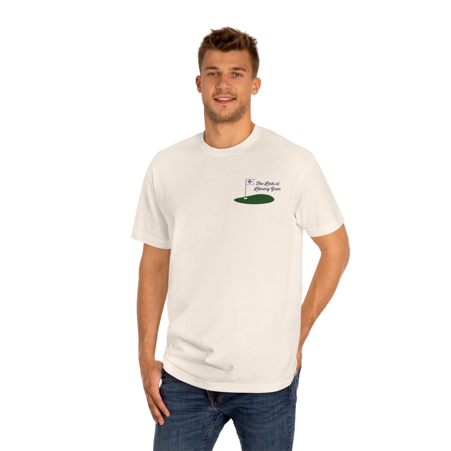 Saint Mary's College "The Links at Library Green" Unisex Classic Tee | Better in Blue Co.