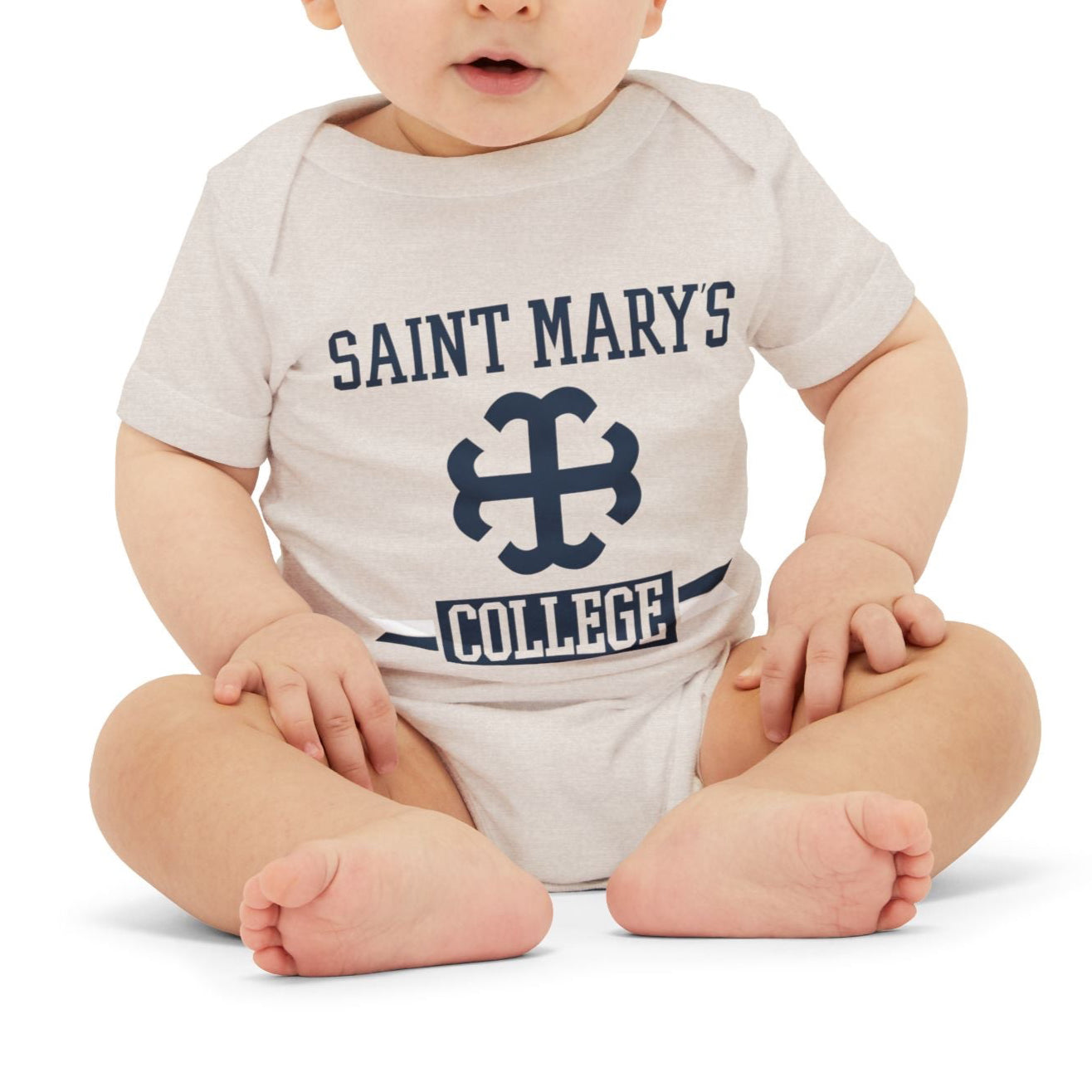 Saint Mary's College Baby Onesie No. 1 | French Cross | Better in Blue Co.