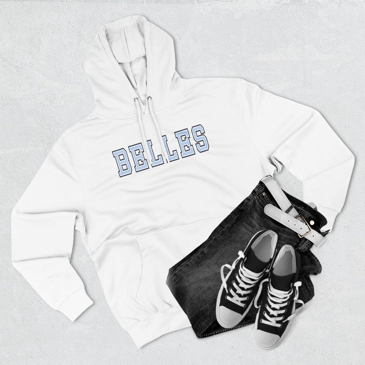 Saint Mary's College "BELLES" Fleece Hoodie | Navy Blue | Belles Blue | Better in Blue Co.
